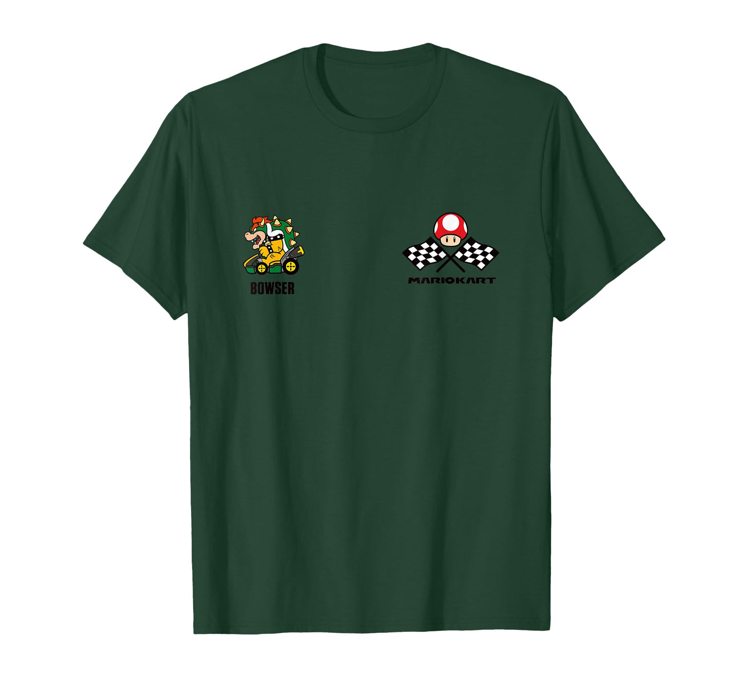 Mario Kart Bowser Est 1992 King Koopa Race Schematics T-Shirt