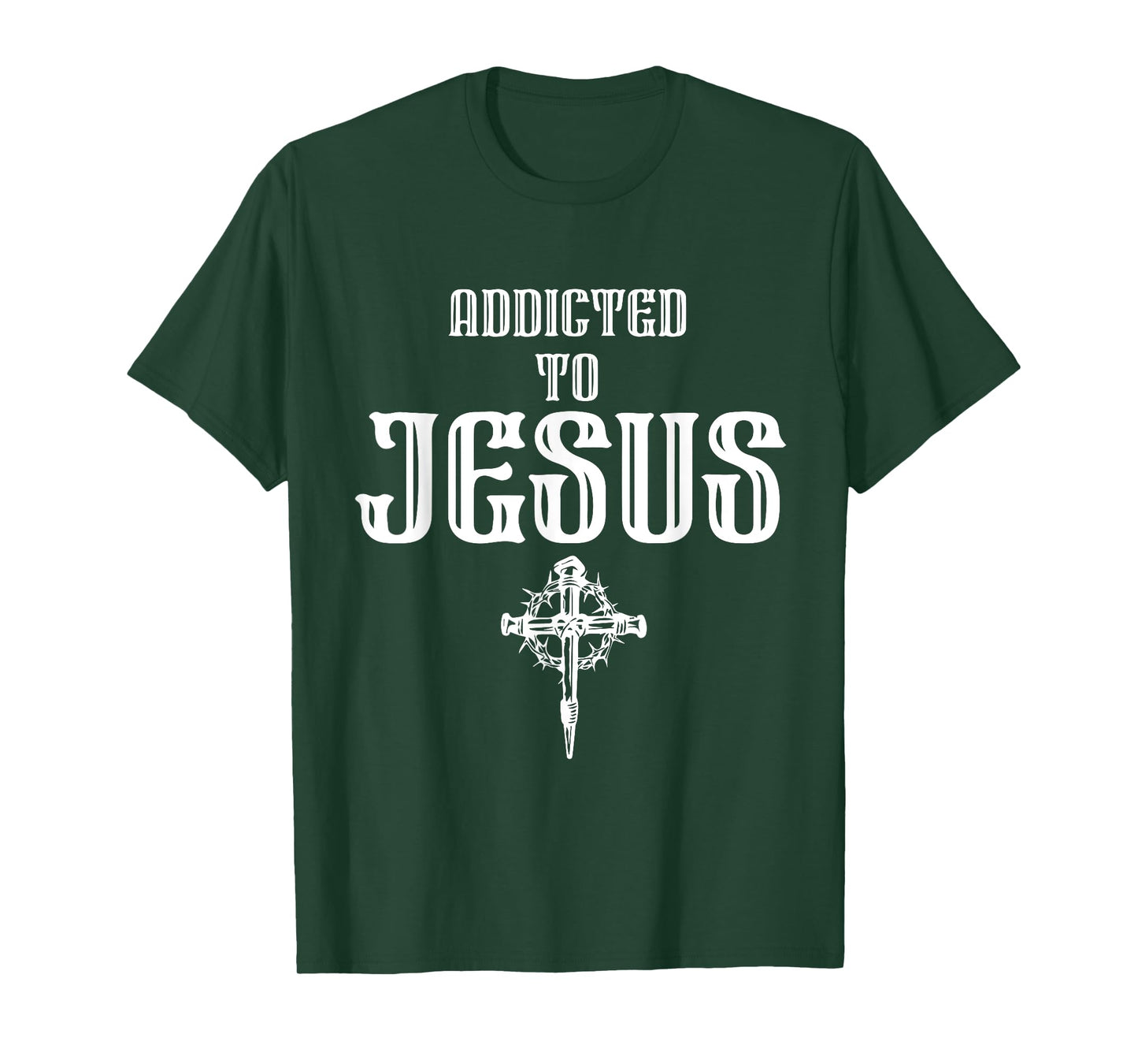 Addicted to Jesus - Christian Faith Religious Icon - Dagger T-Shirt