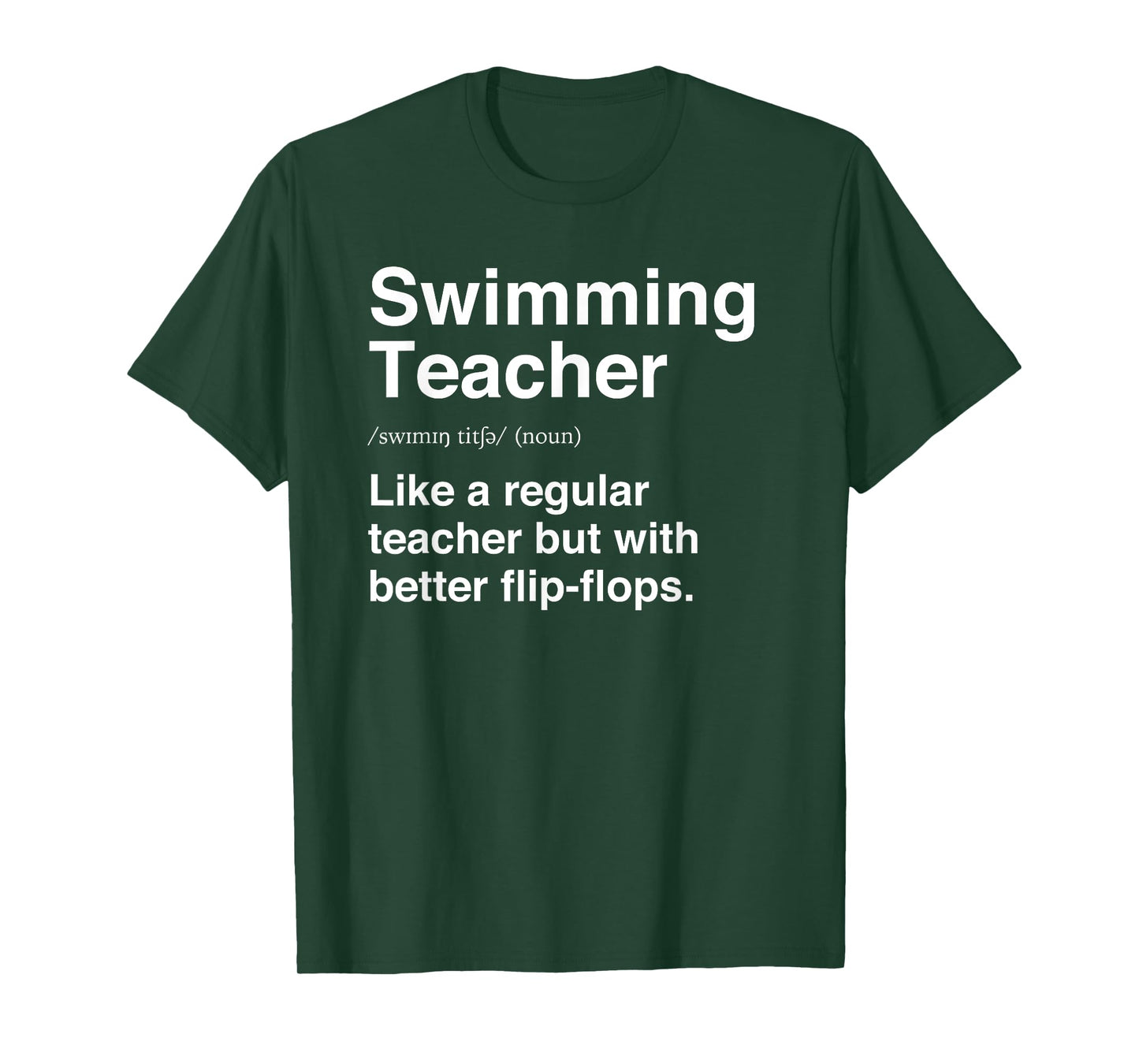 Swimming Teacher Funny Definition Swim Trainer Coach T-Shirt for Men Women