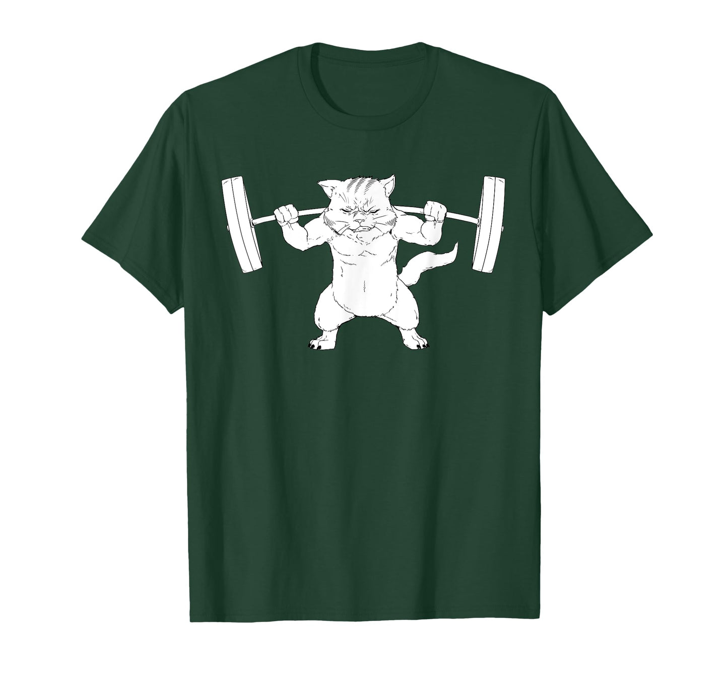 Cat Squat Powerlifting T-Shirt T-Shirt for Men Women Girls Kids