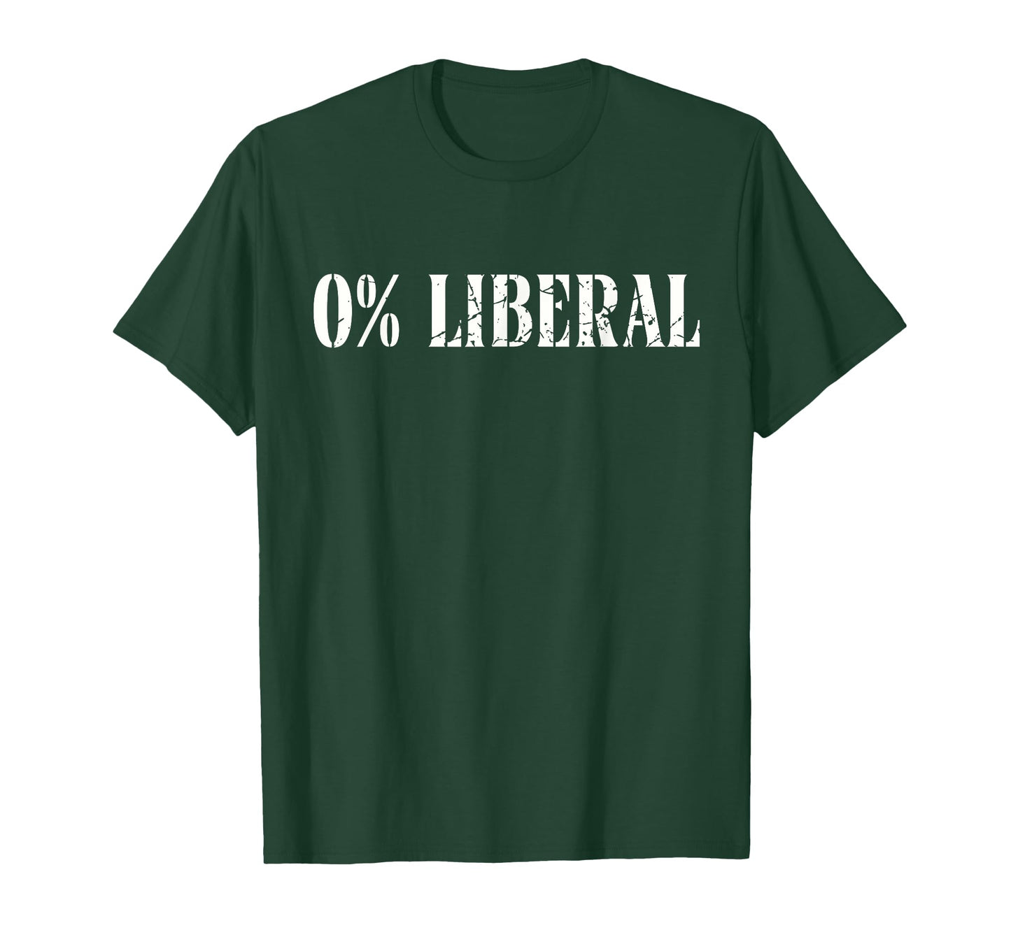 Funny Conservative Republican 0% Liberal Political Humor T-Shirt