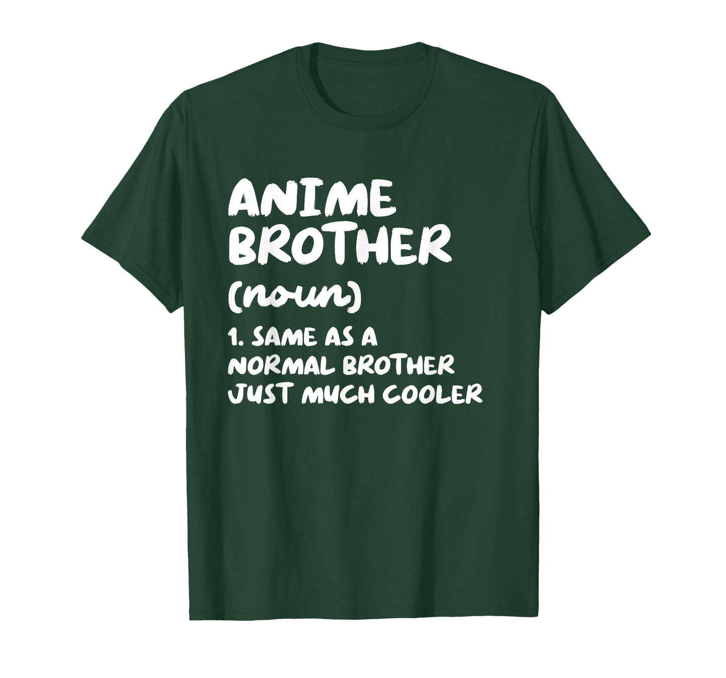 Anime Brother Funny Typography Gifts Unisex-Adults Black Distressed Kawaii Grunge Pastel Goth Lightweight Classic Fit Anime T-Shirt Small