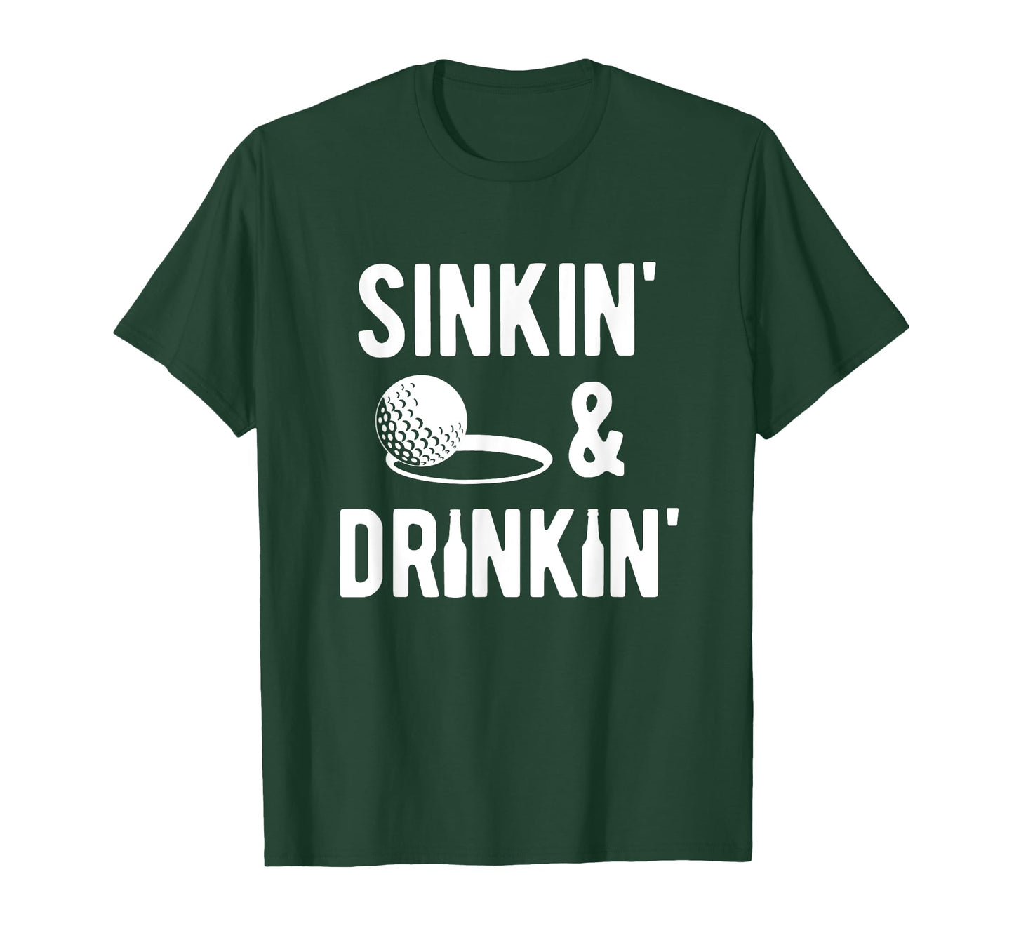 Sinkin' and Drinkin' funny golf T-Shirt