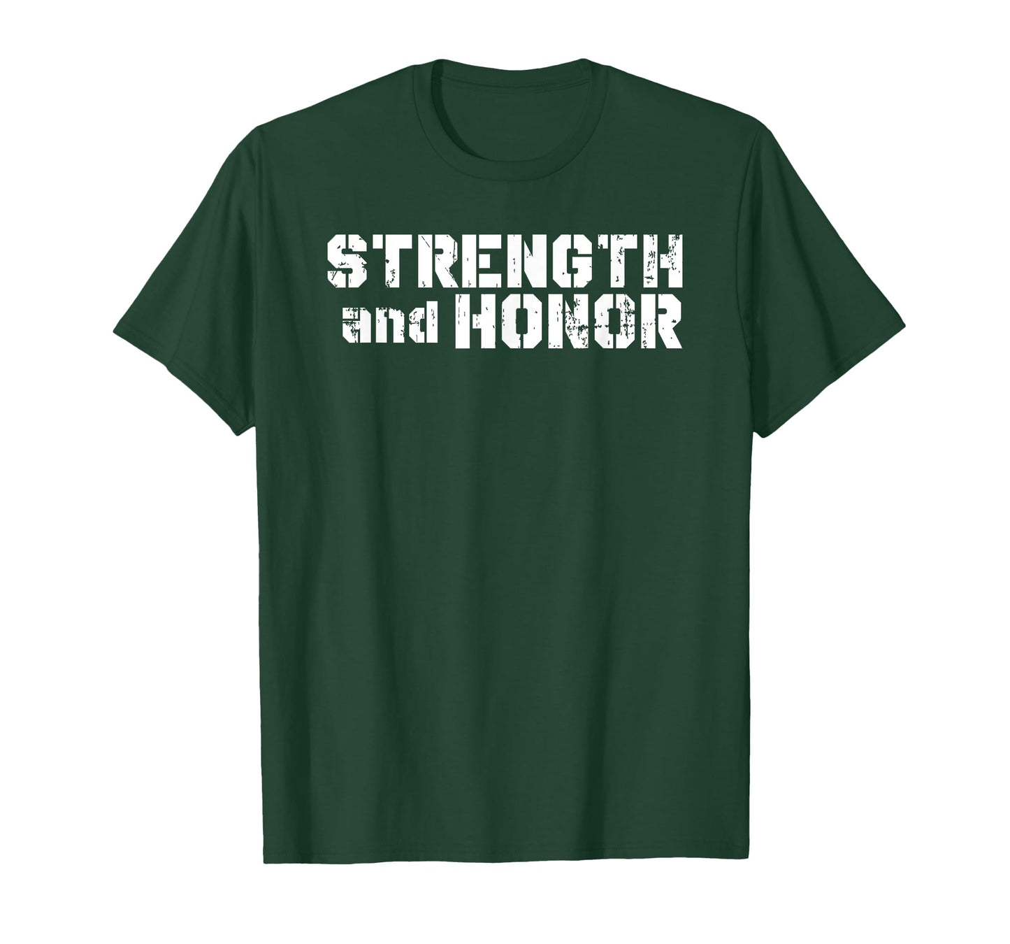 Elite Workout Fitness Collections Strength And Honor Fitness Exercise T-Shirt For Winners - Black, Unisex, Short Sleeve, Modern, Letter Print