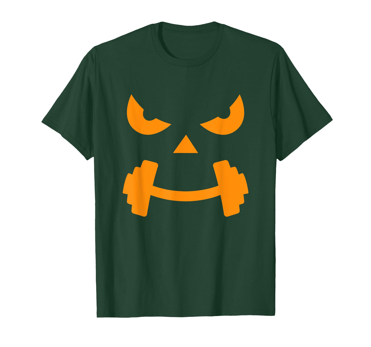 Gym Halloween Pumpkin Costume Funny Spooky Halloween Workout T-Shirt