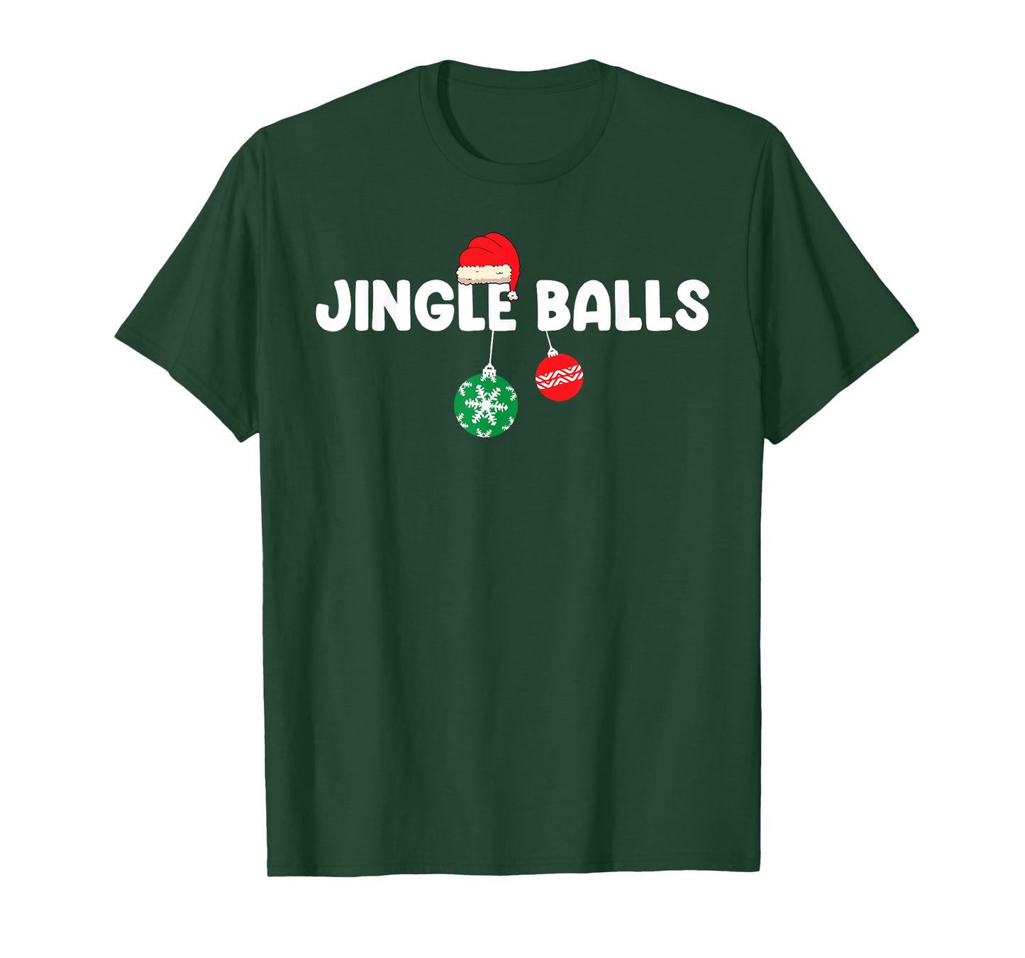 Jingle Balls Tinsel Tits Wife Husband Christmas Xmas Couples T-Shirt