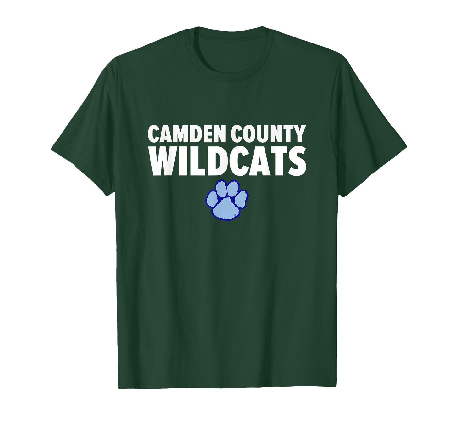 Camden County Wildcats Logo Bold HS T-Shirt