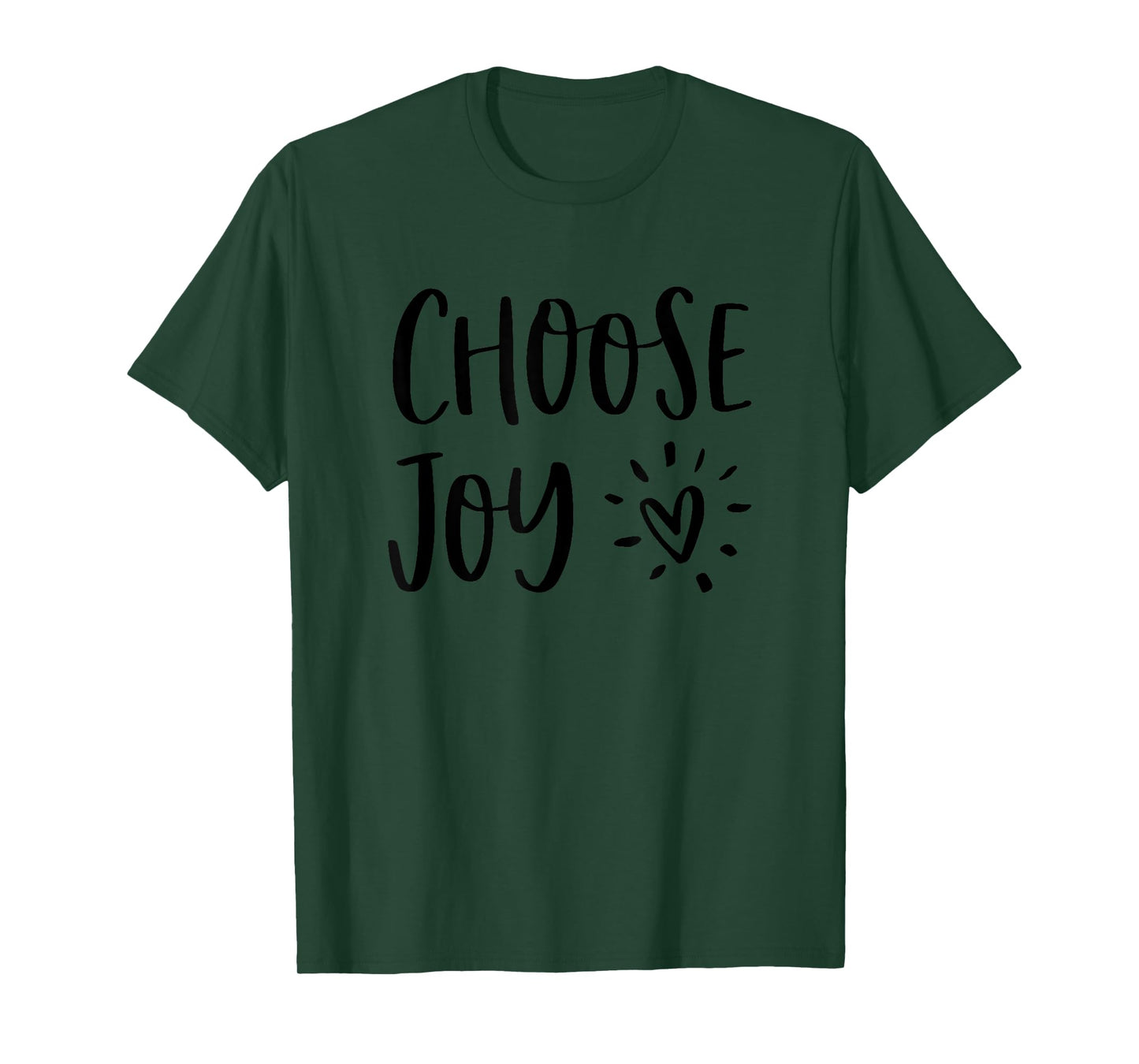 Choose Joy Happiness Heart Inspirational Motivational Inspo T-Shirt