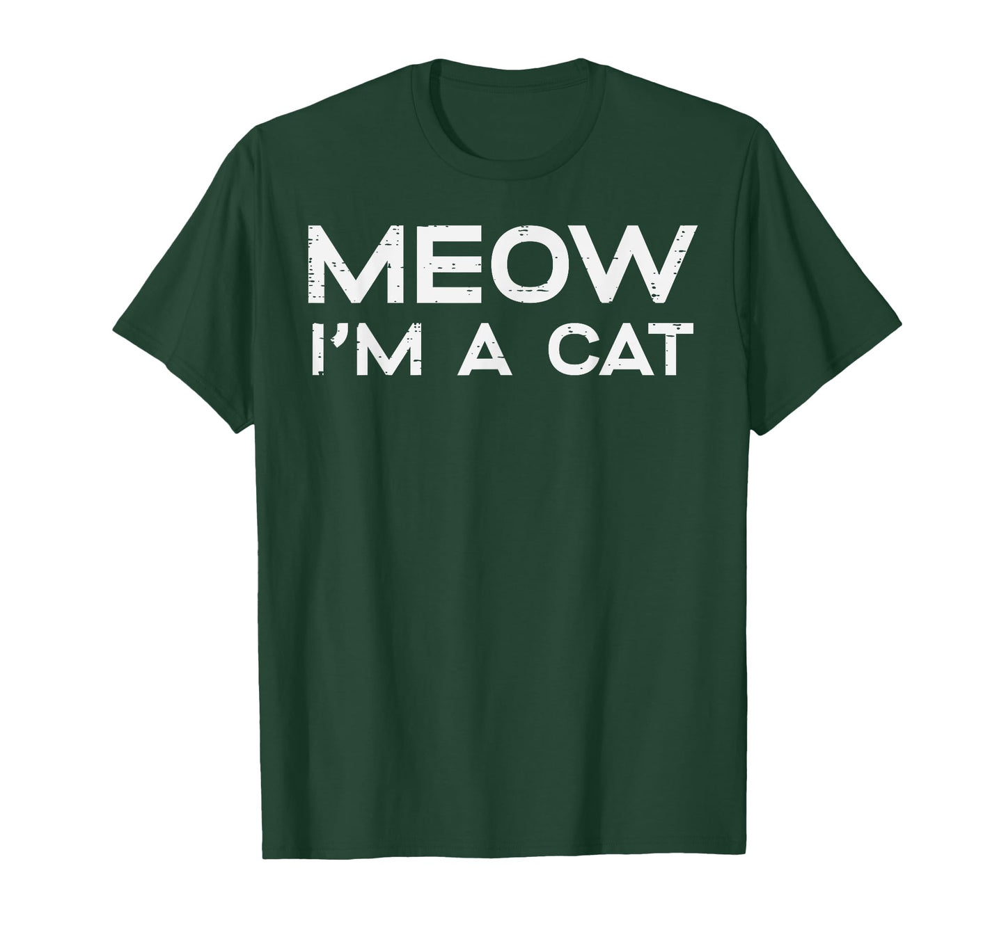 Halloween Meow Im Cat Funny Costume Women Girls Kids Men T-Shirt