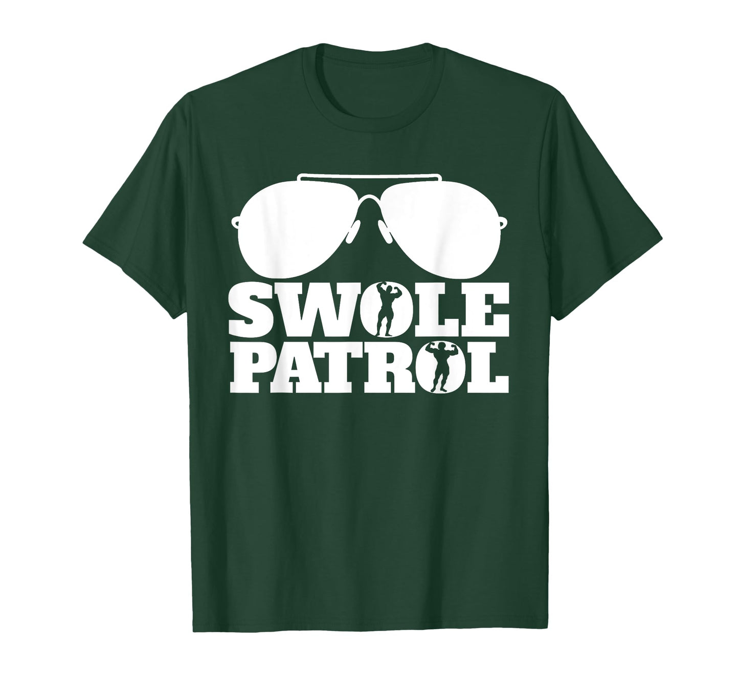 Swole Patrol funny weightlifting and bodybuilding gym T-Shirt