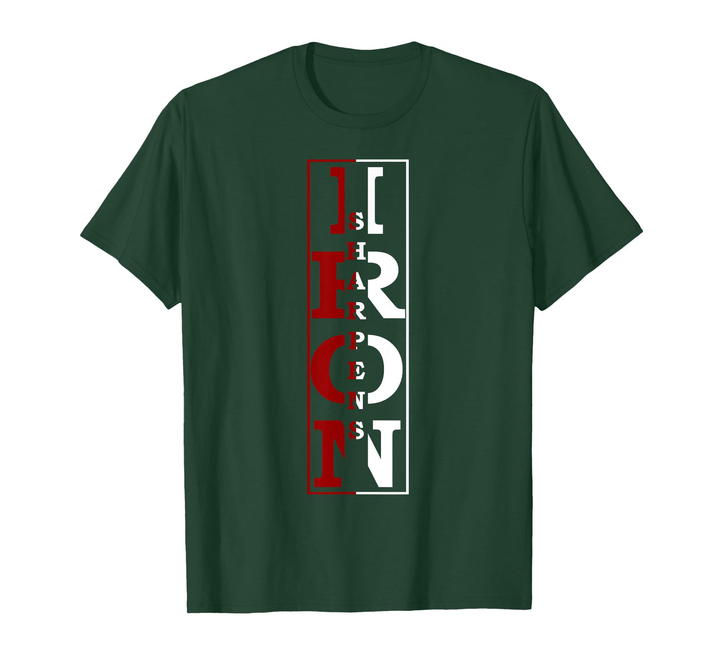 Christian Religious TShirt Iron Sharpens Iron T-Shirt