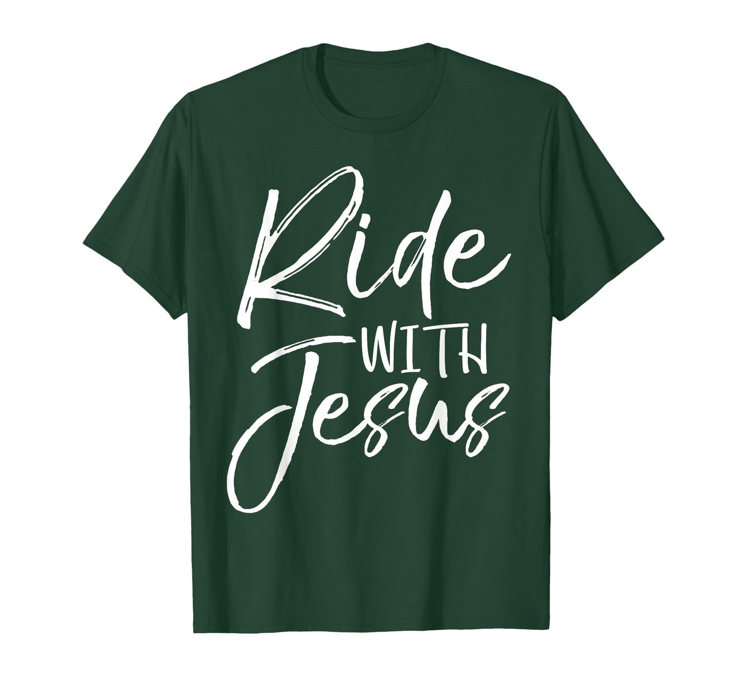 Christian Biker Gift Bike Riding Quote Fun Ride with Jesus T-Shirt