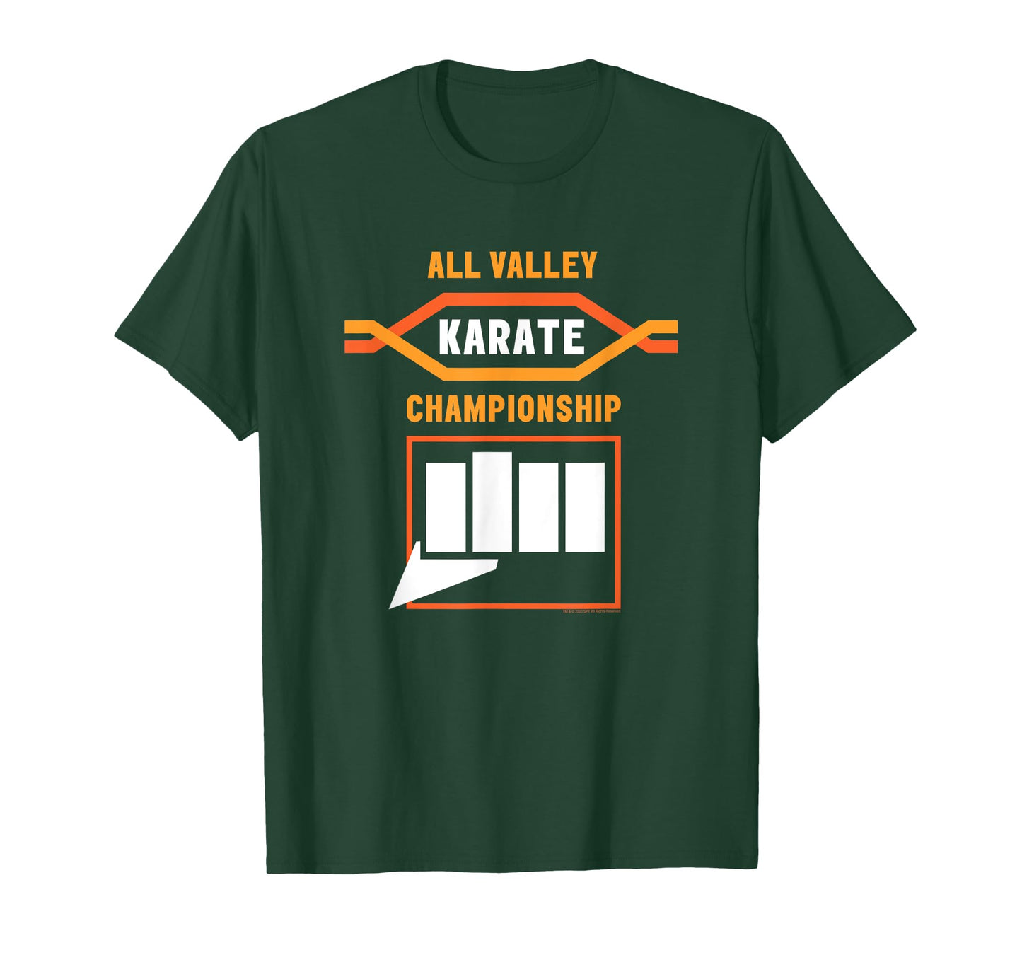 Cobra Kai All Valley Logo and Fist T-Shirt