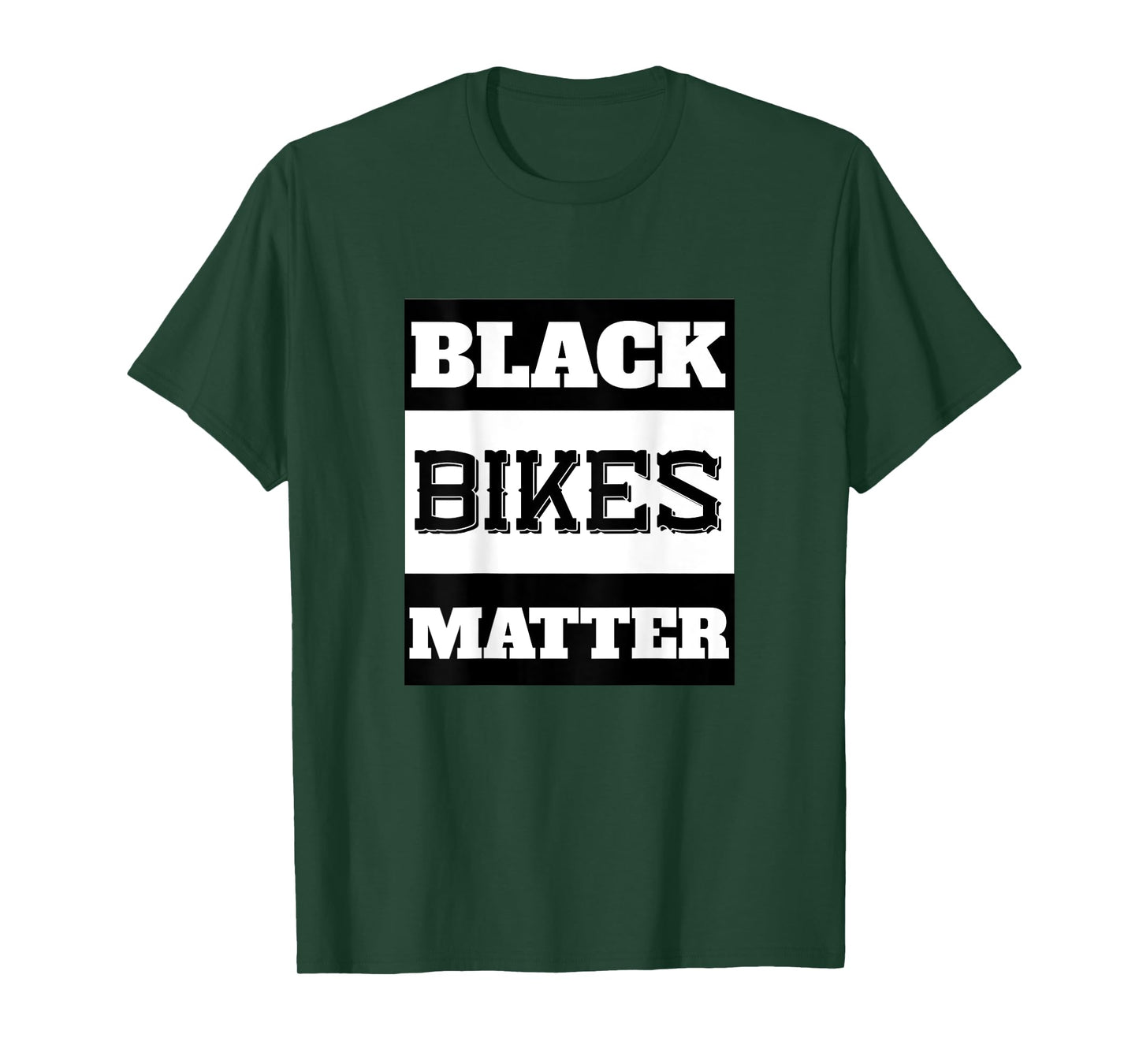 Black Bikes Matter Funny Biker Gift - print on back T-Shirt