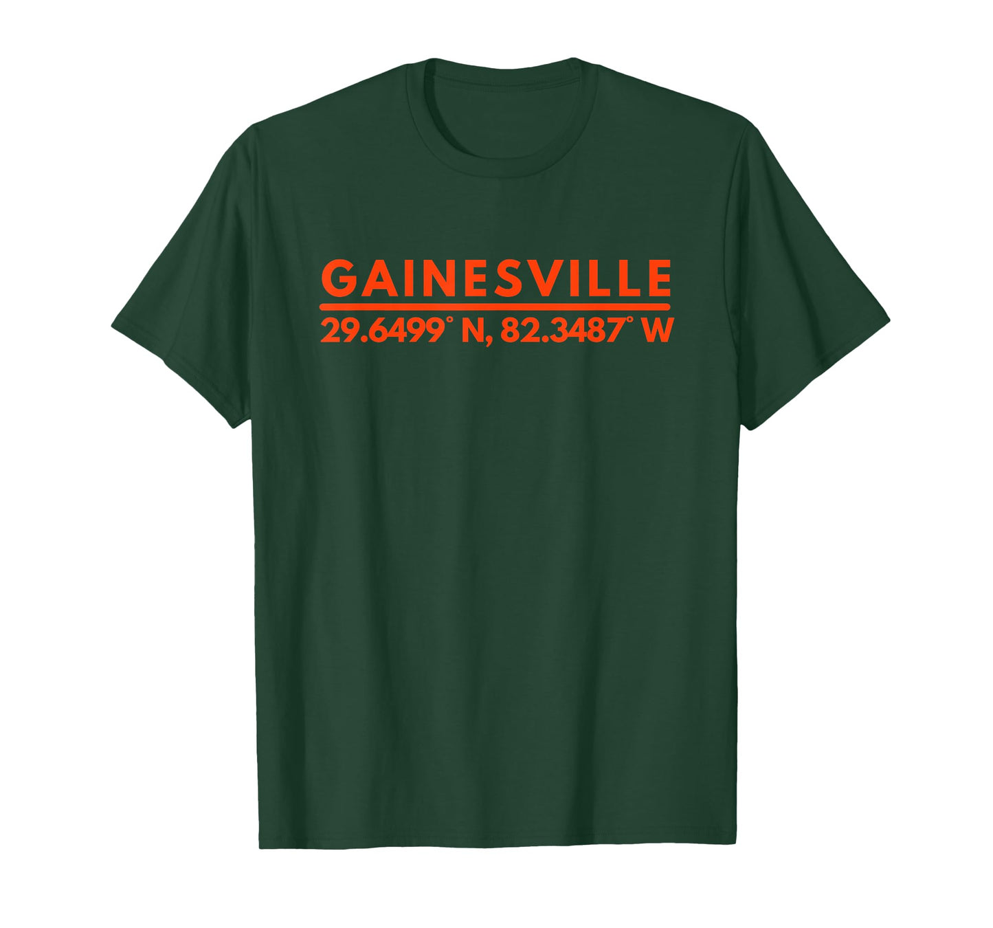 Gainesville Florida Latitude Longitude T-Shirt