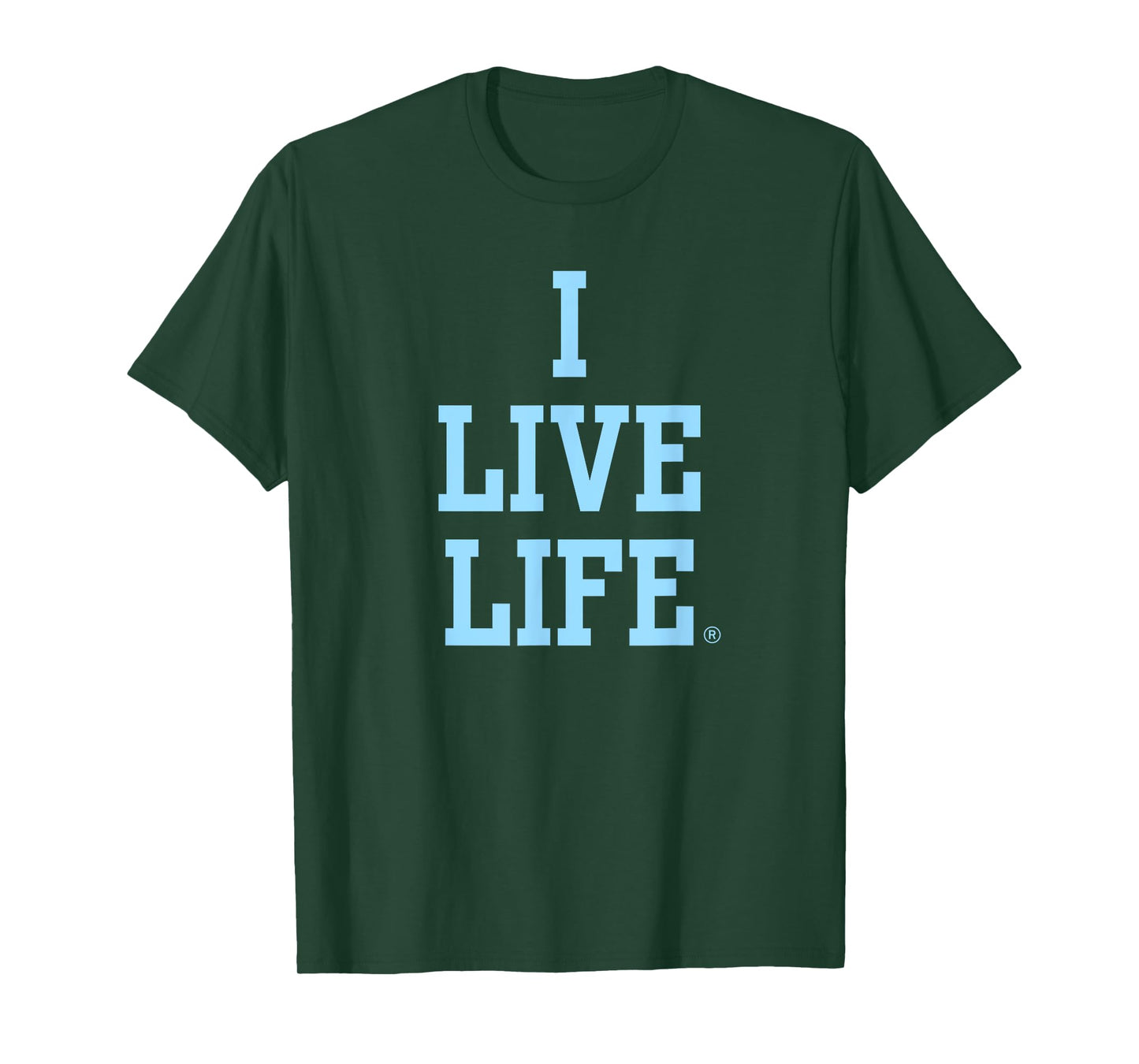 Live Life Bold Motivational Blue Inspirational Slogan Quote T-Shirt