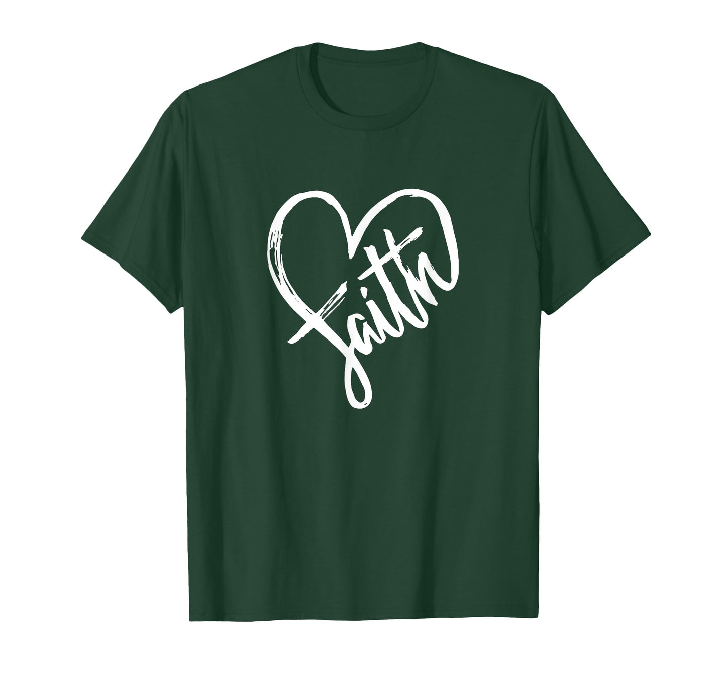 Faith Heart Love Religion - Jesus Believer Belief Crucifix T-Shirt