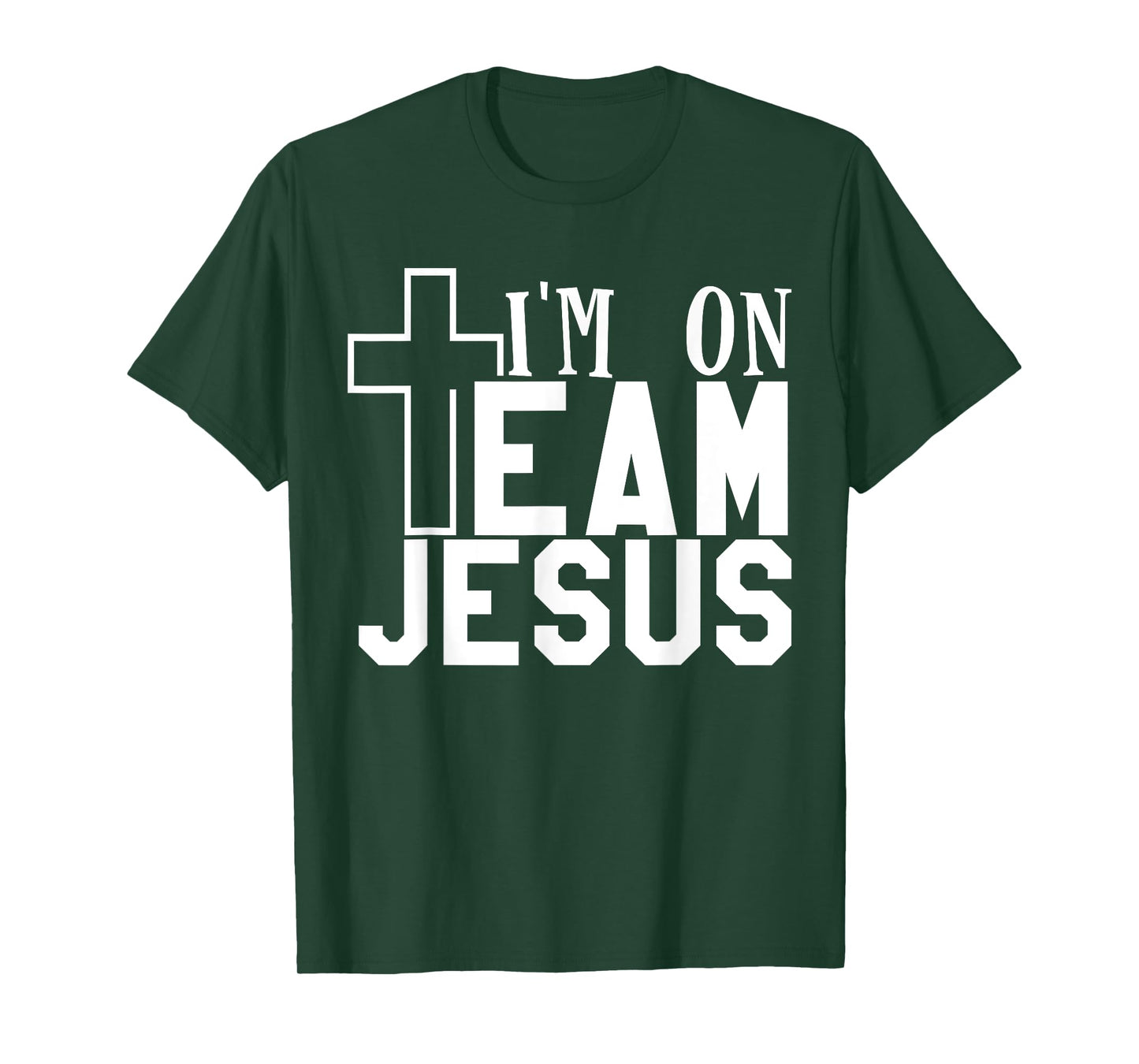 I'm On Team Jesus Christian Party T-Shirt, Men's 3X-Large, Black, Short Sleeve, Crew Neck, Classic Fit, 100% Cotton