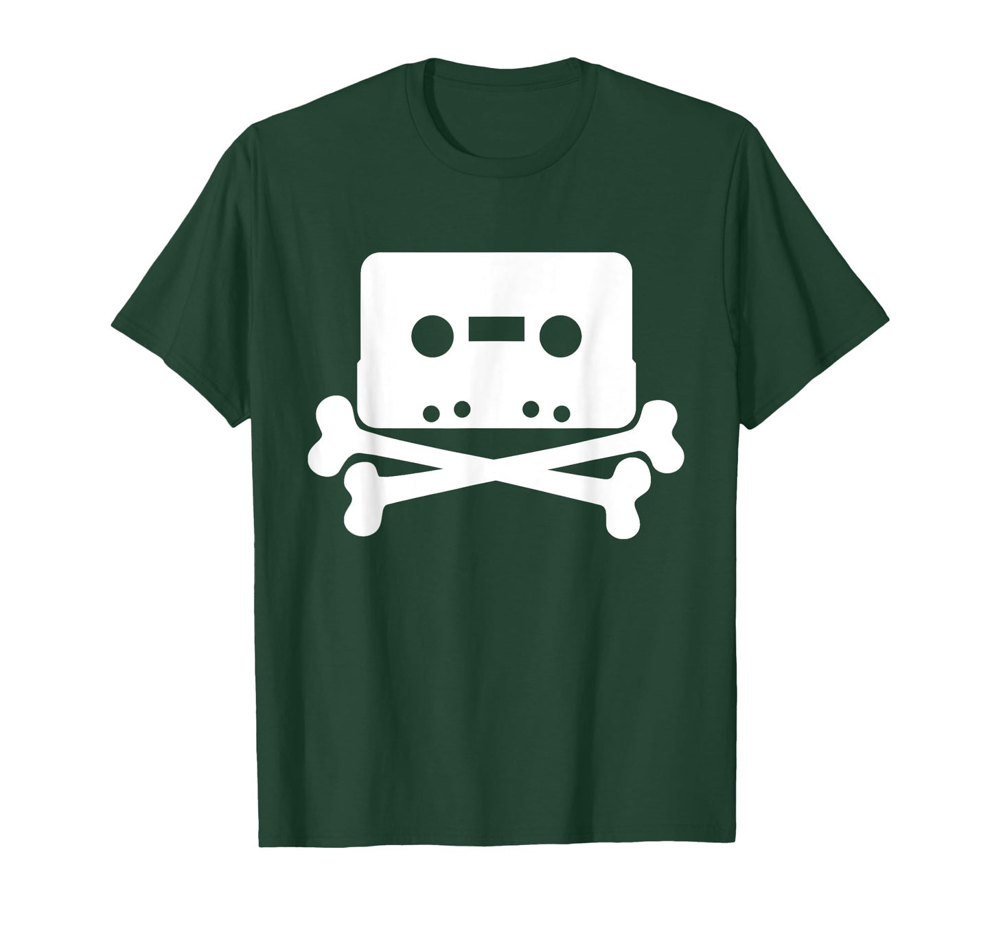 Vintage retro Cassette Tape Skull and Crossbones T-shirt T-Shirt