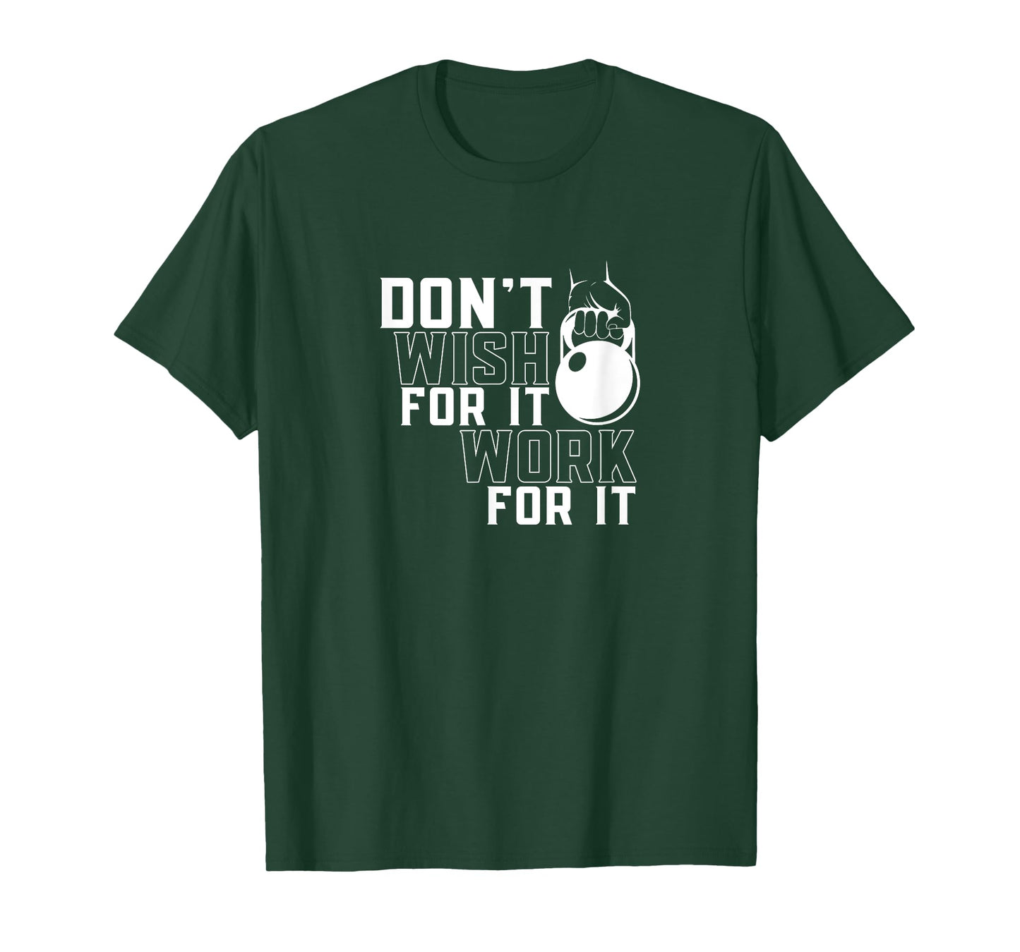 Work For It Weightlifting Workout Gym Fitness Training T-Shirt