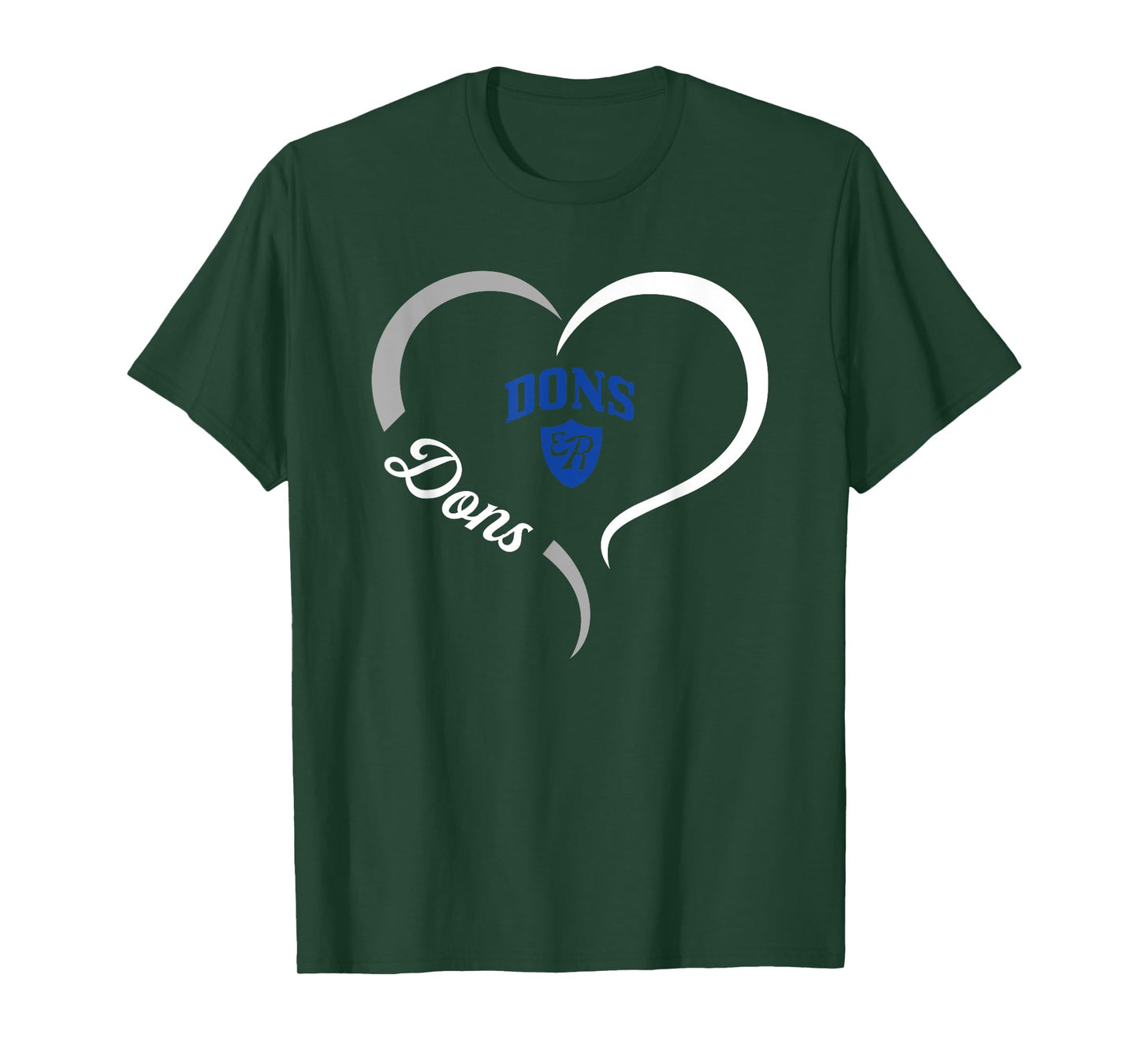 El Rancho Dons Logo Half Heart Slogan HS T-Shirt