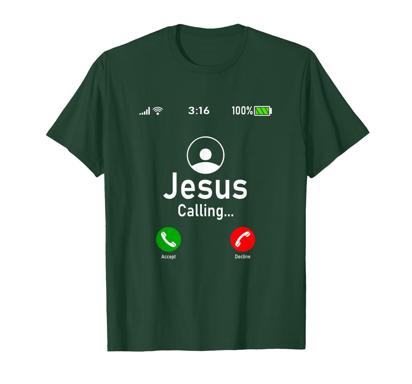 Jesus is Calling - Funny Jesus Christ Phone Christian Gift T-Shirt