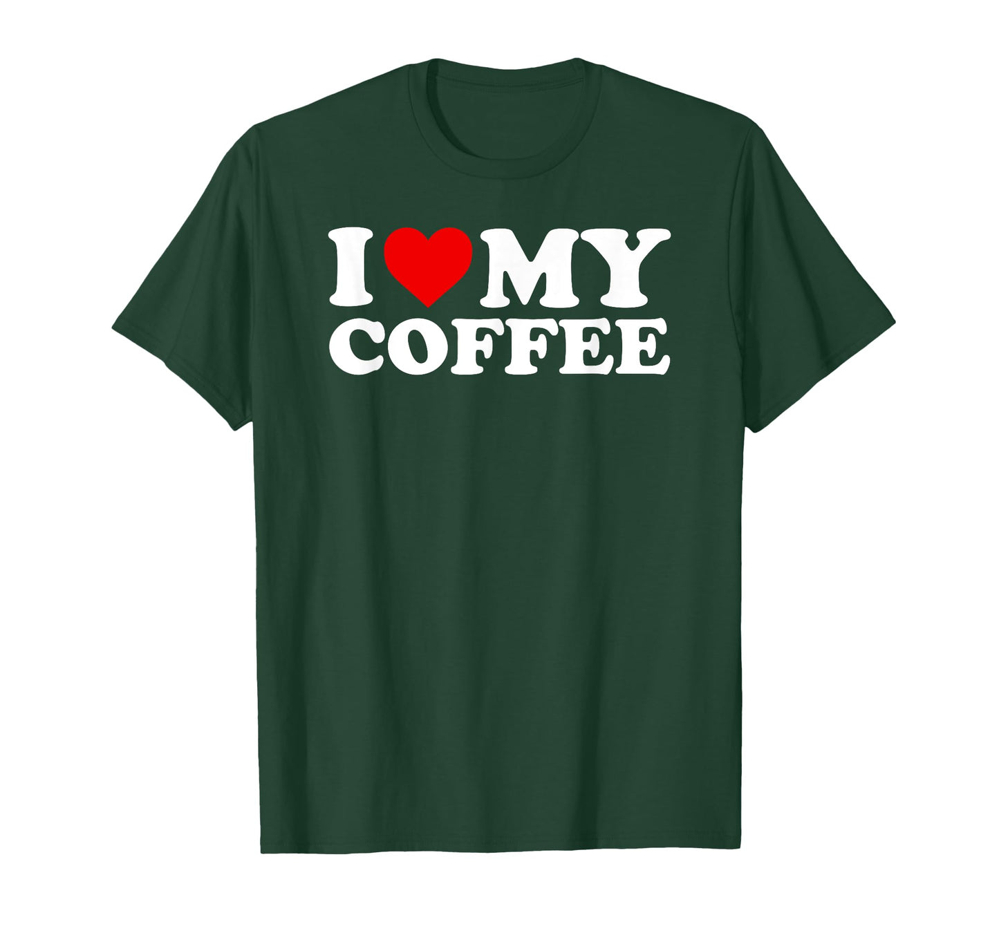 I Love My Coffee T-Shirt with Heart T-Shirt