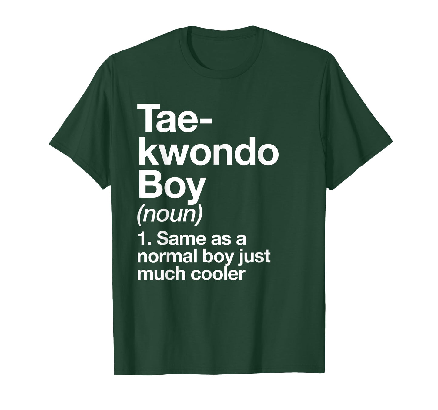 Taekwondo Boy Definition Funny Martial Arts Sports T-Shirt