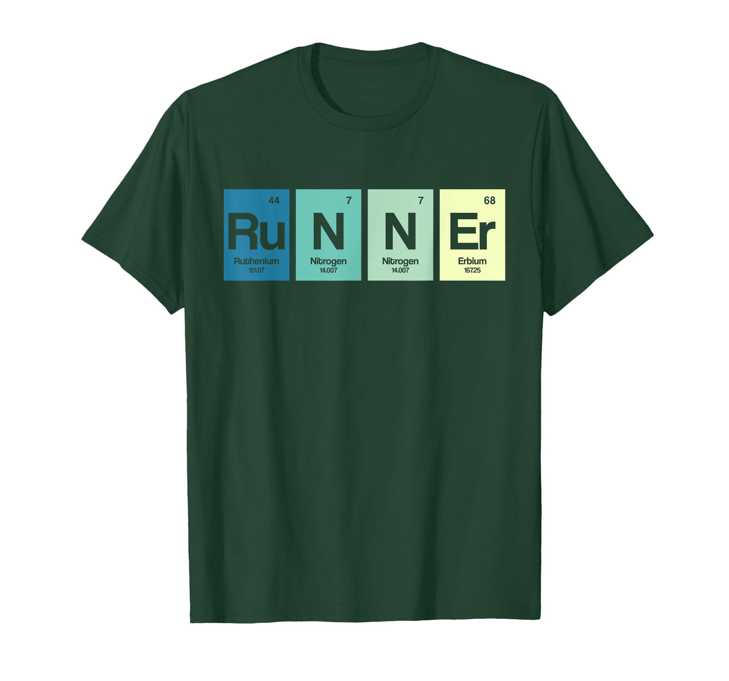 Runner Periodic Table Funy Marathon Runners Science Gift T-Shirt