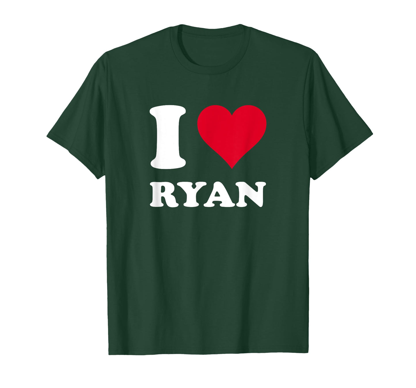 Red Heart I Love Ryan T-Shirt