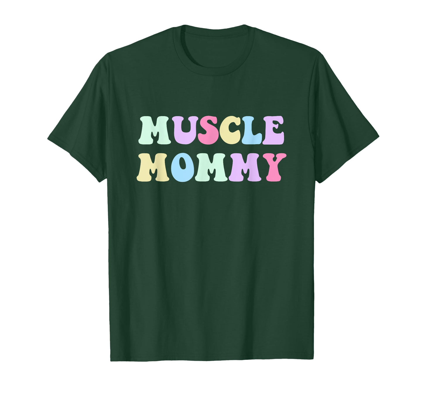 Muscle Mommy Retro Gym Mom Bodybuilder Weightlifting Fitness T-Shirt