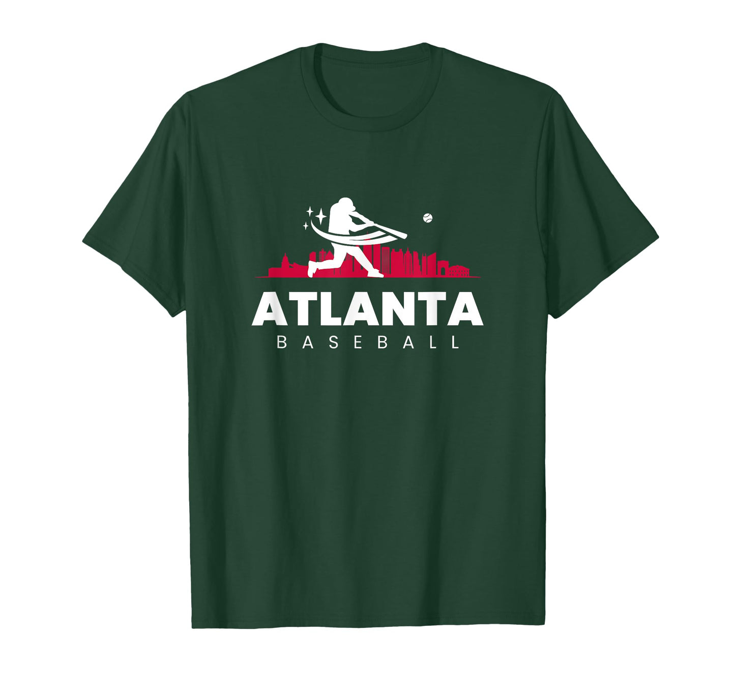 Atlanta Baseball Vintage Minimalist Retro Baseball Lover T-Shirt