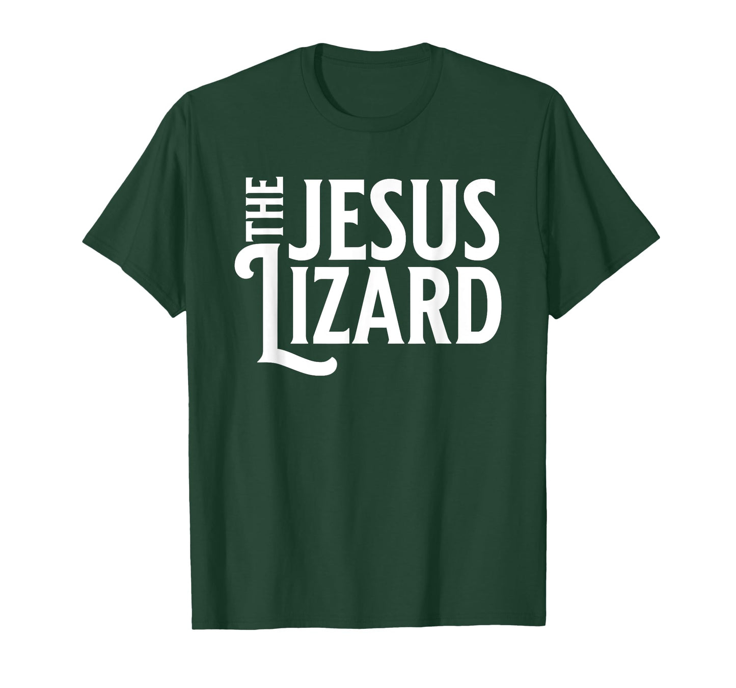 Noped Out Apparel Jesus Lizard Retro Vintage Text On Black T-Shirt