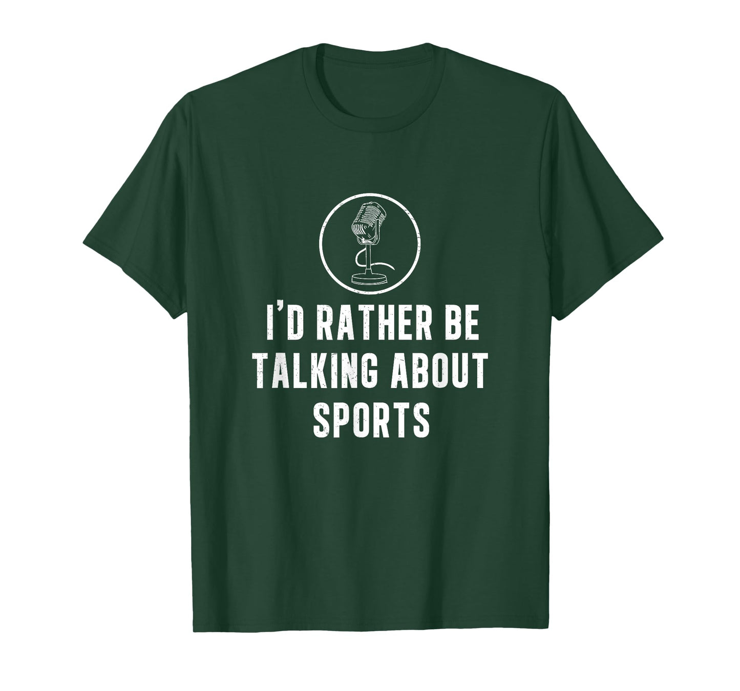 Funny I'd Rather Be Talking About Sports A Game Commentator T-Shirt