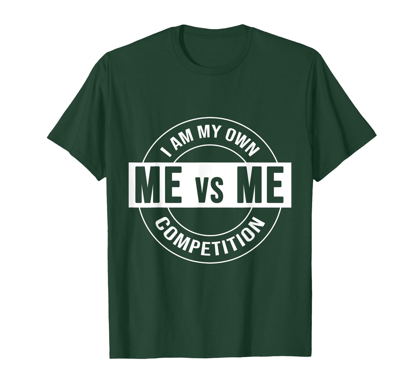 Me, Vs Me Gym Quote Inspirational Motivational Versus T-Shirt