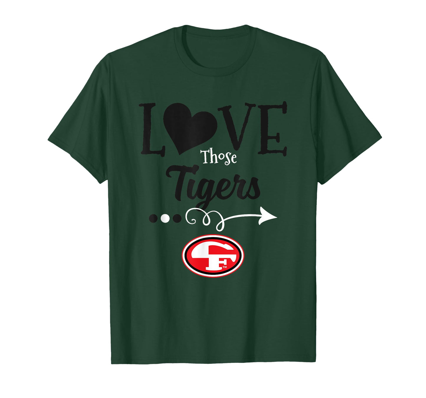Cedar Falls Tigers Logo Love Those HS T-Shirt