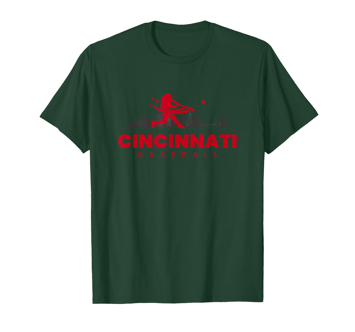 Cincinnati Baseball Vintage Minimalist Retro Baseball Lover T-Shirt