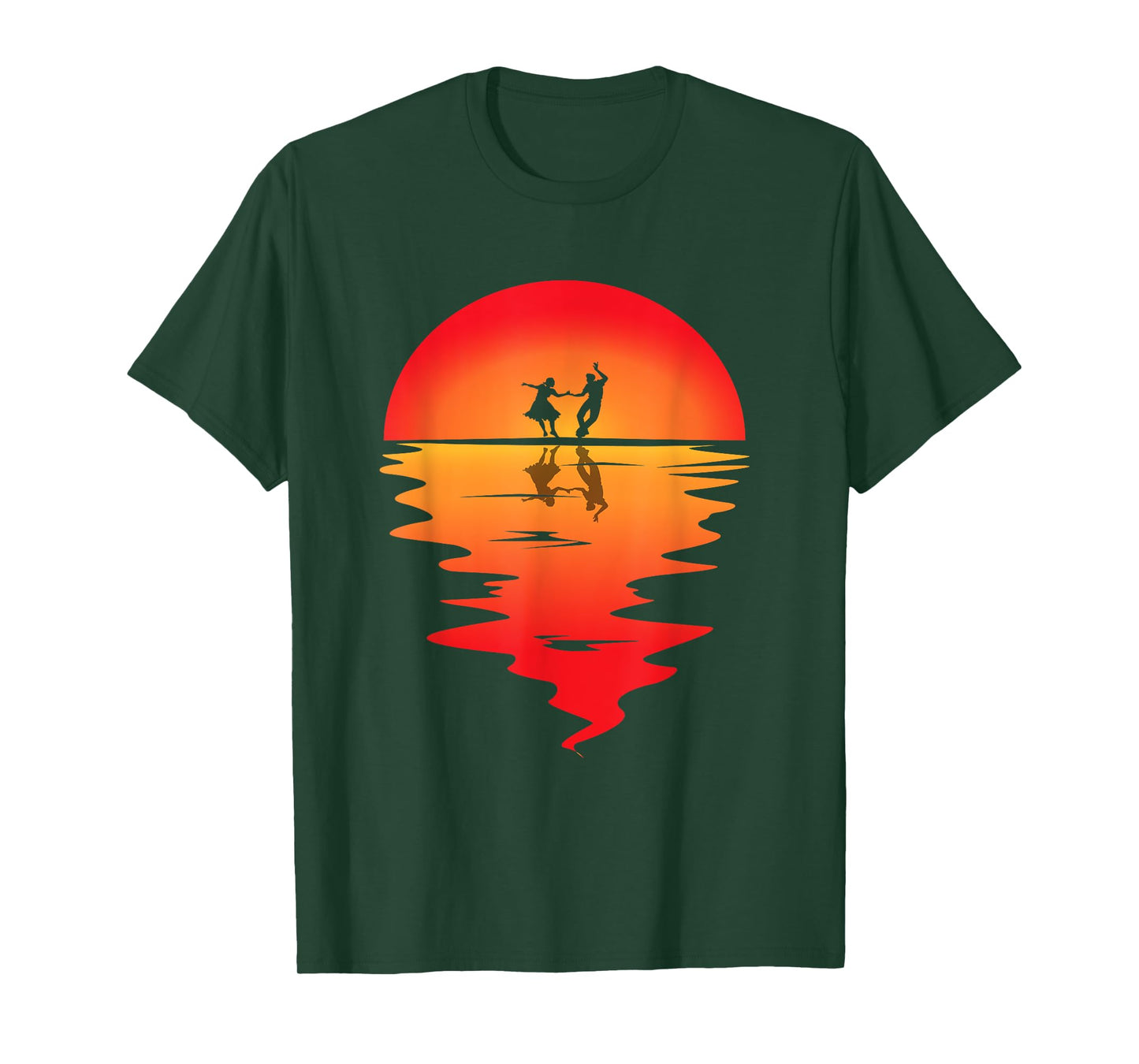 Square Dancing Sunset Square Dancer Vintage Square Dance T-Shirt