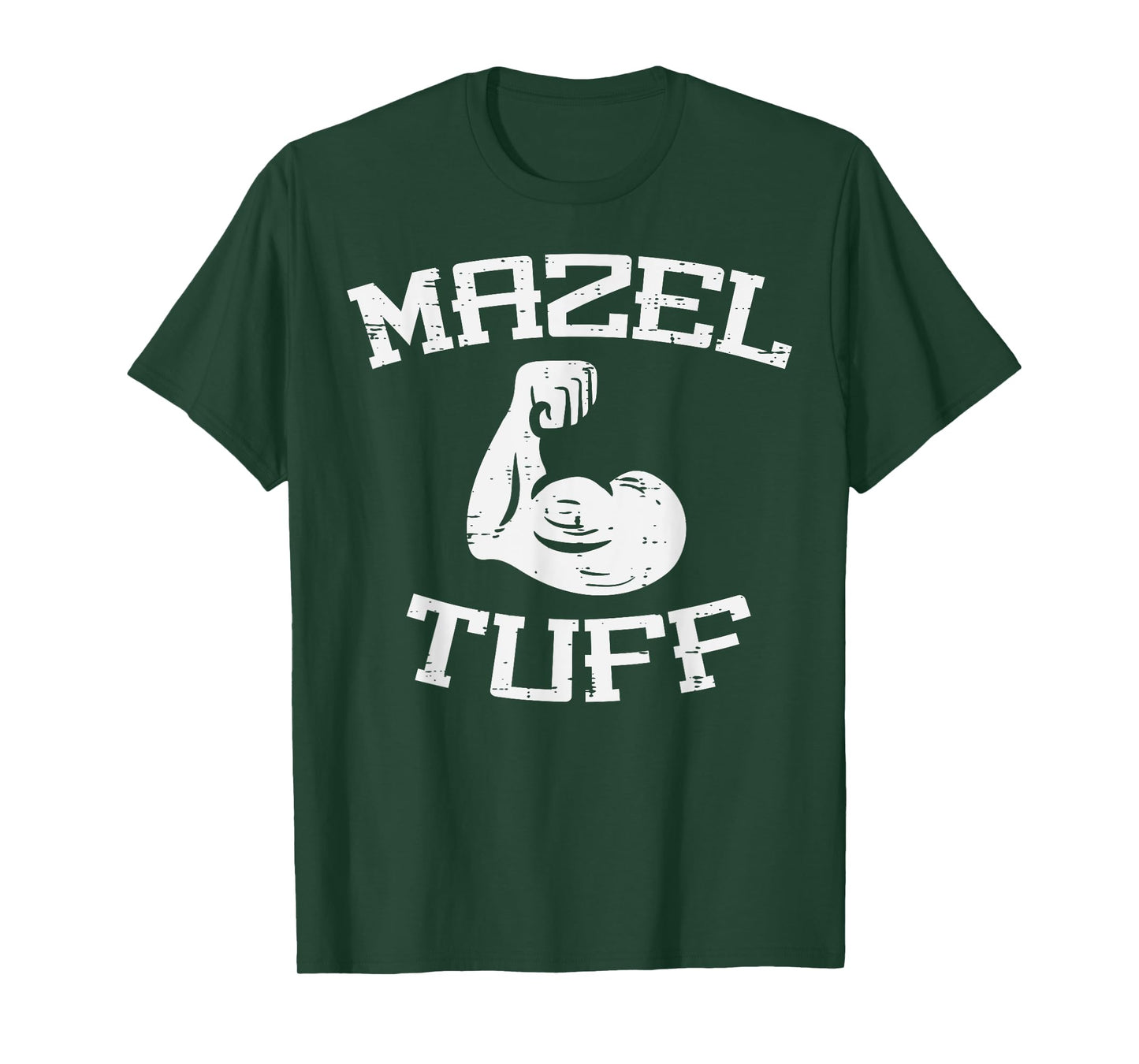 Gym Mazel Tuff Jew Workout Funny Fitness Hanukkah Men Women T-Shirt
