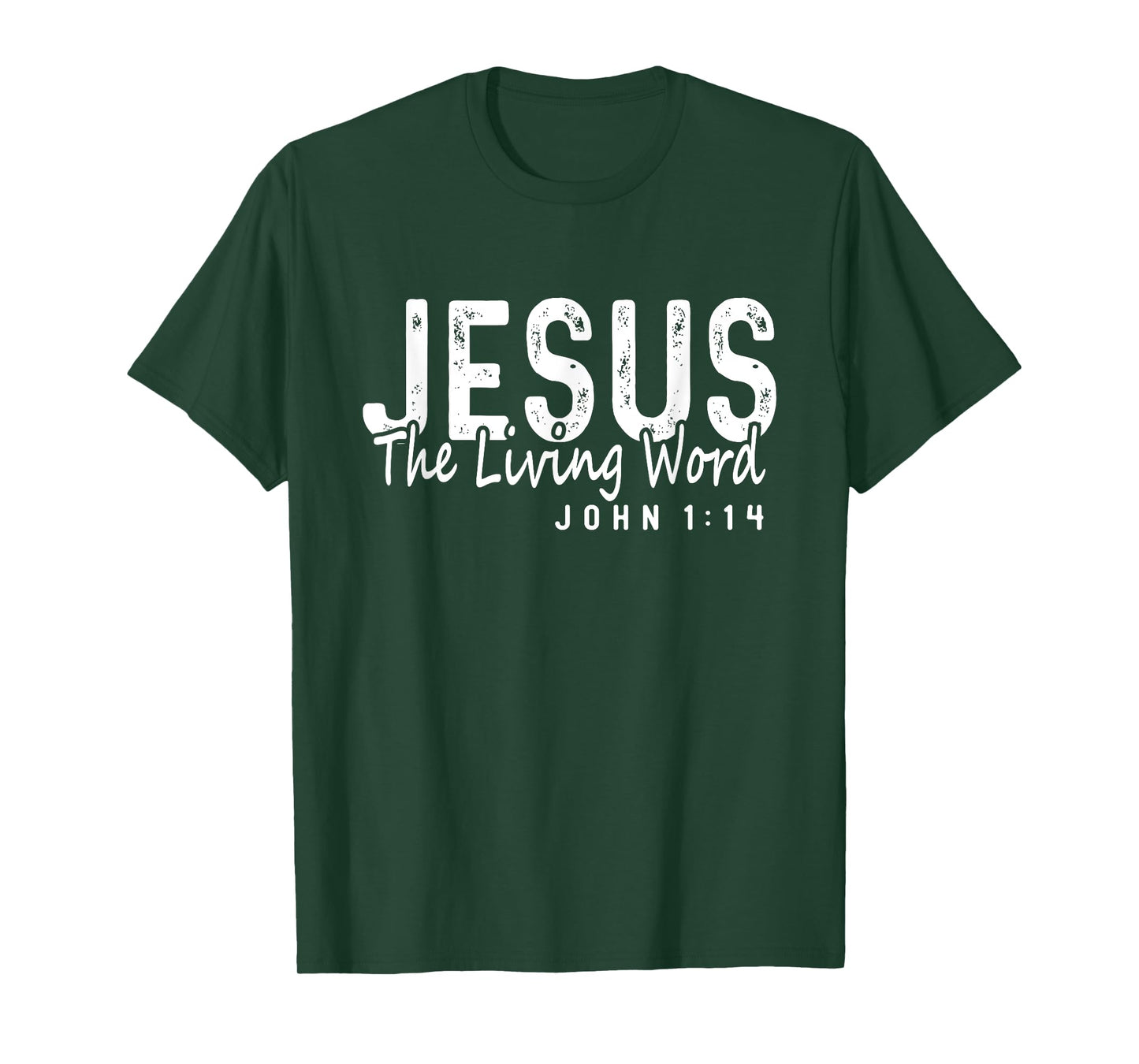 Jesus The Living Word Christian Saying God Faith Bible T-Shirt