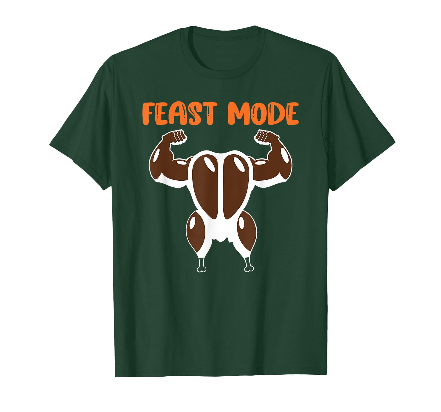 Feast Mode Muscle Turkey Workout Fitness Thanksgiving Funny T-Shirt