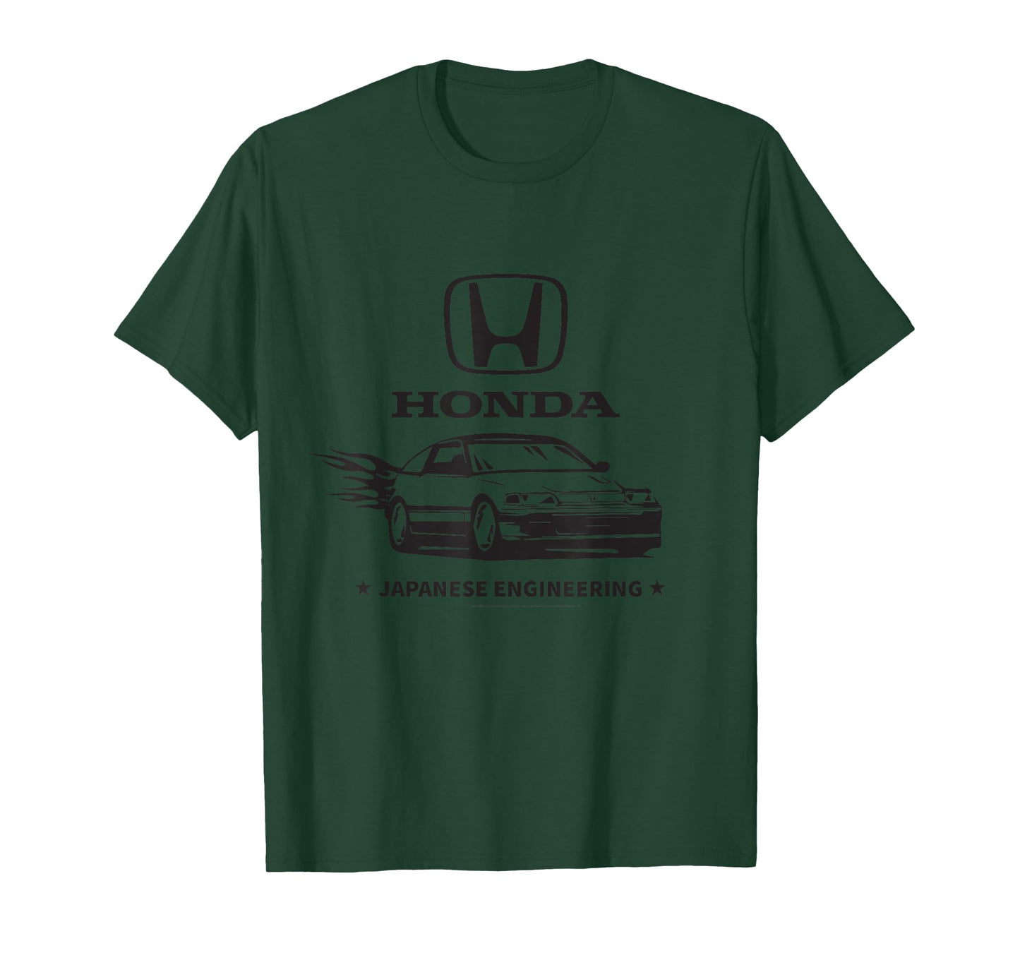Honda Japanese Engineering Flame Hatchback Vintage T-Shirt
