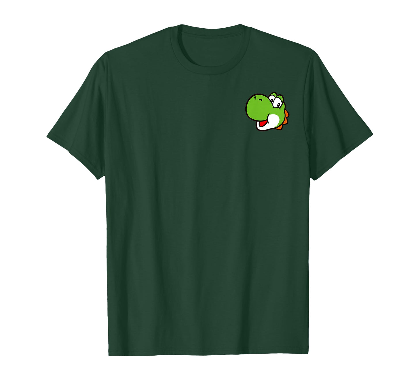 Super Mario Bros Yoshi Left Chest Portrait T-Shirt