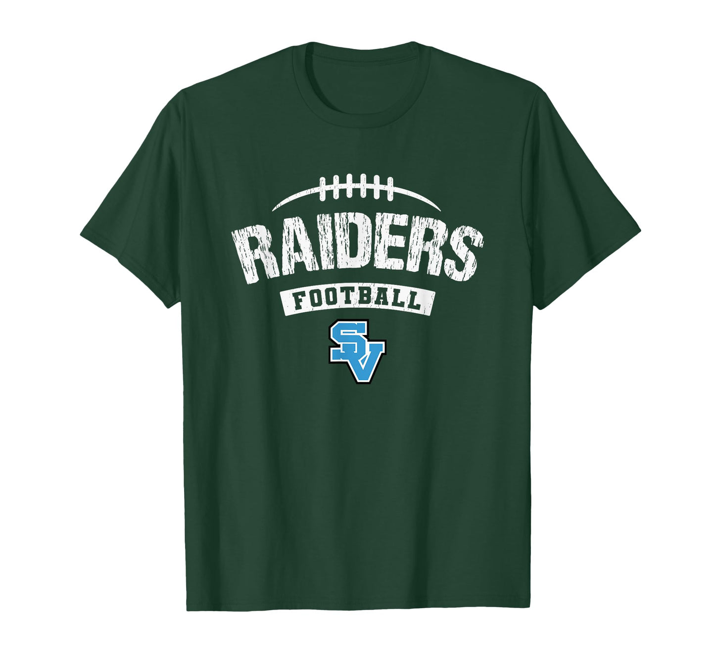 Seneca Valley Raiders Logo Football Distressed HS T-Shirt