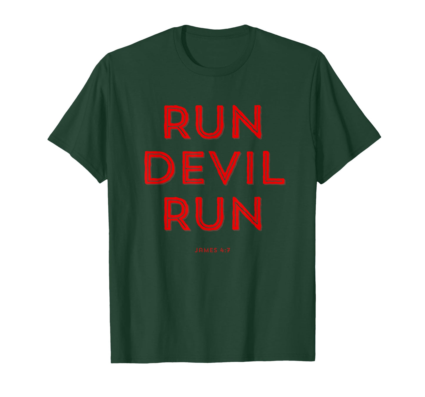 Run Devil Run James 4:7 Bible T-Shirt