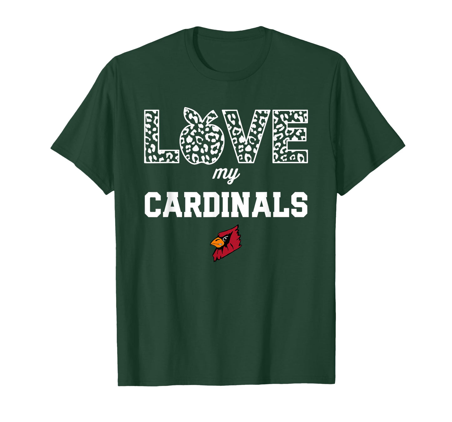 Triad Cardinals Logo Love My Team HS T-Shirt