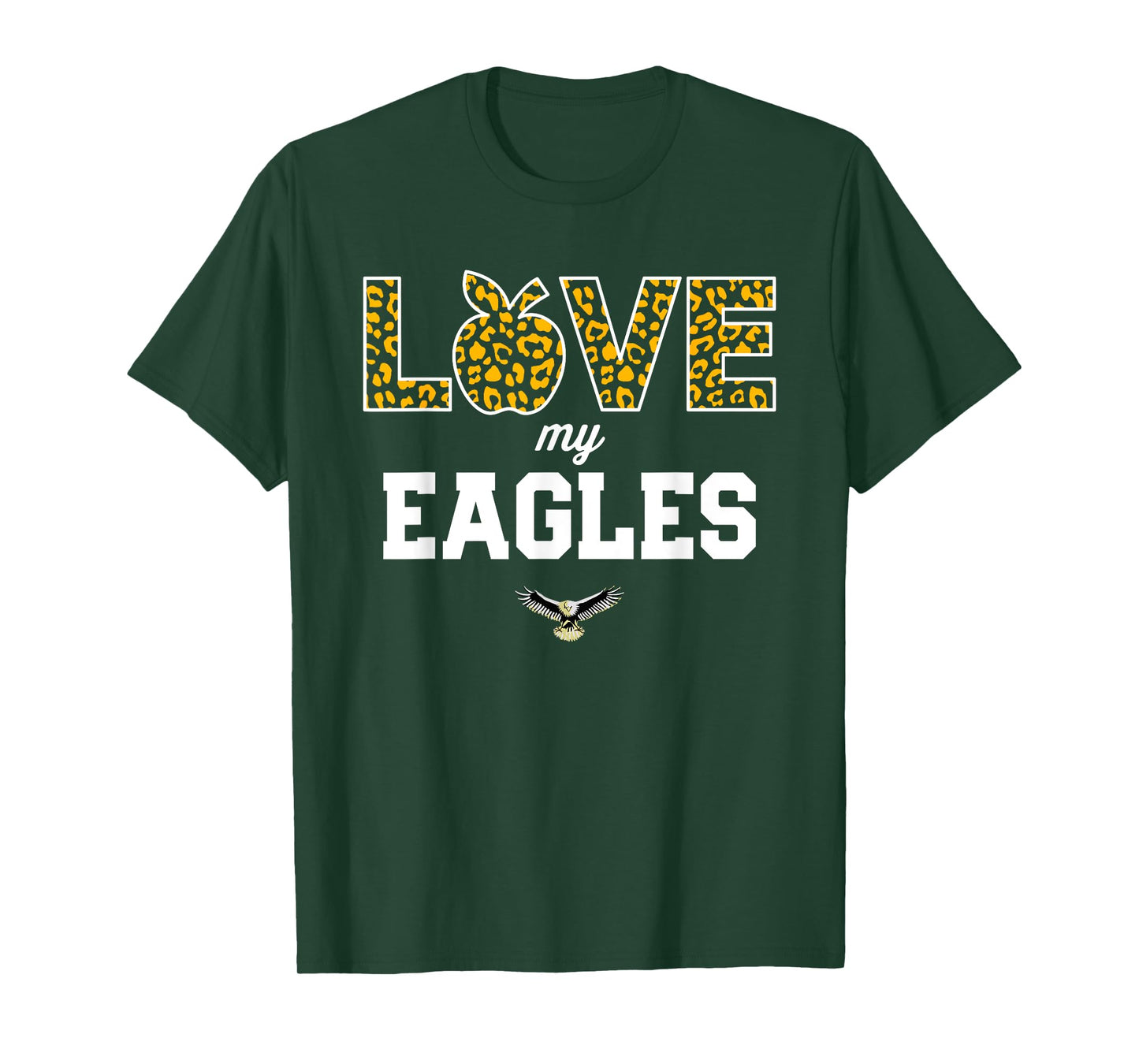 Dunlap Eagles Logo Love My Team HS T-Shirt