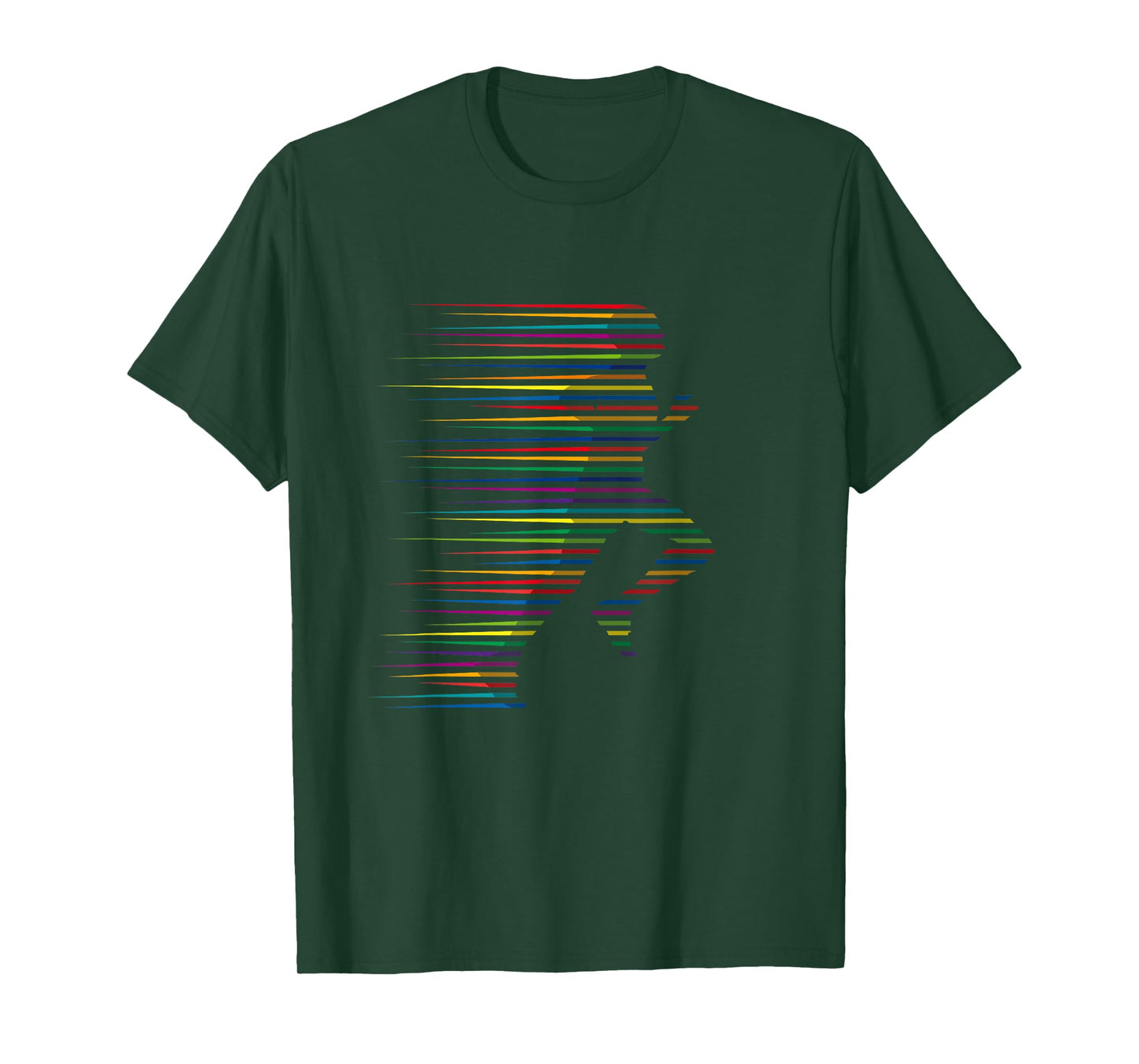 Running T-Shirt Jogging Gym Marathon Abstract Cool Art Tee