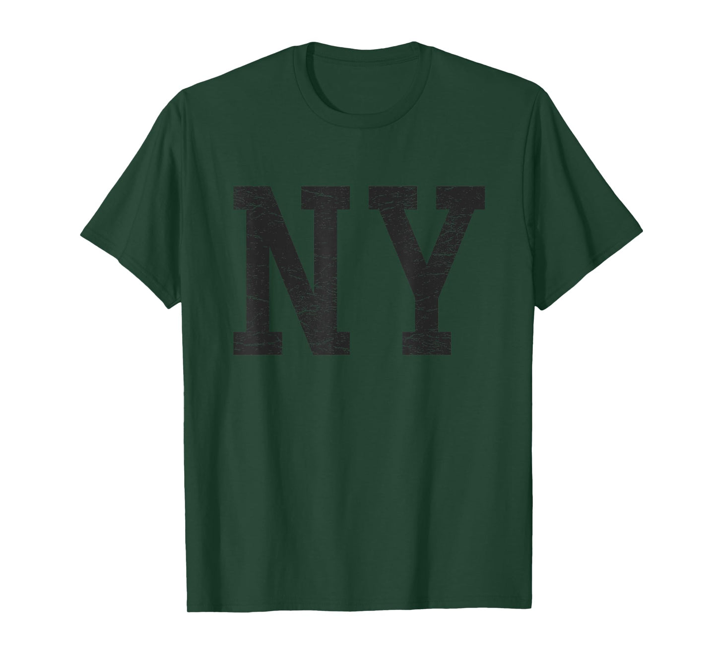 New York Tshirt Women Men | Black Text Distressed Graphic NY T-Shirt