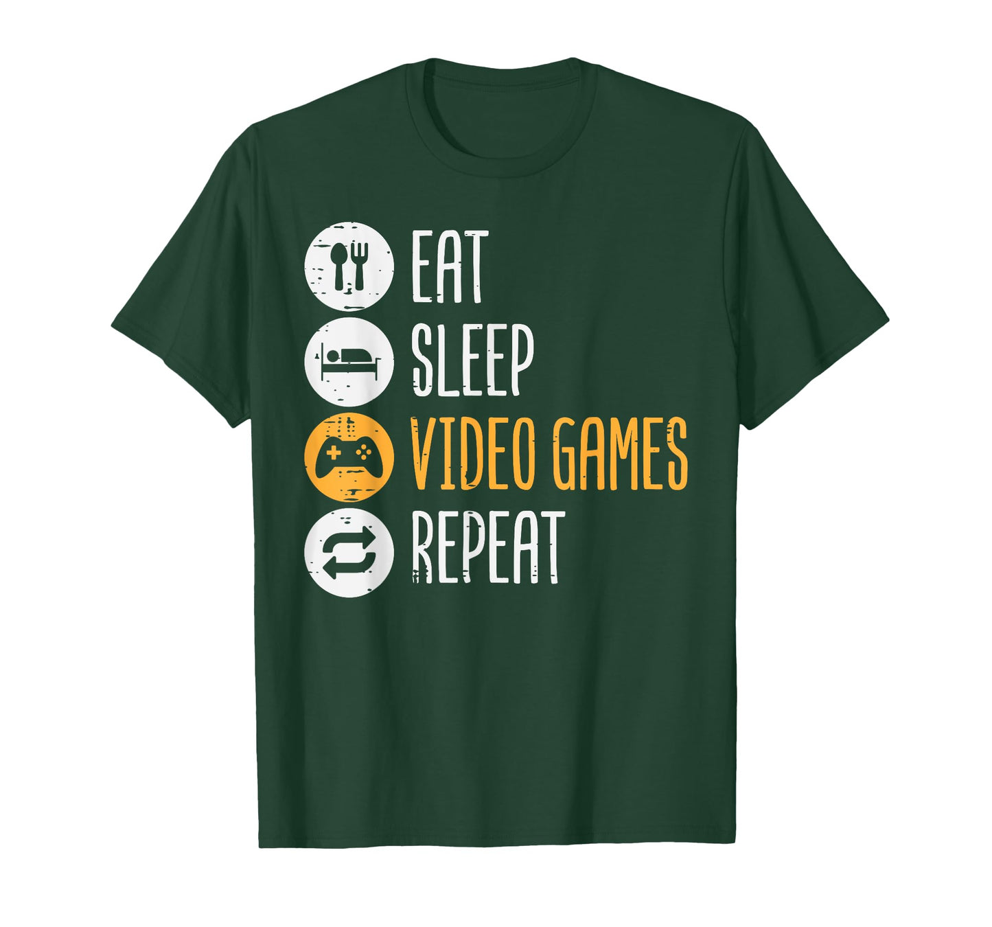 Eat Sleep Video Games Repeat Gaming Gamer Men Boys Kids Teen T-Shirt